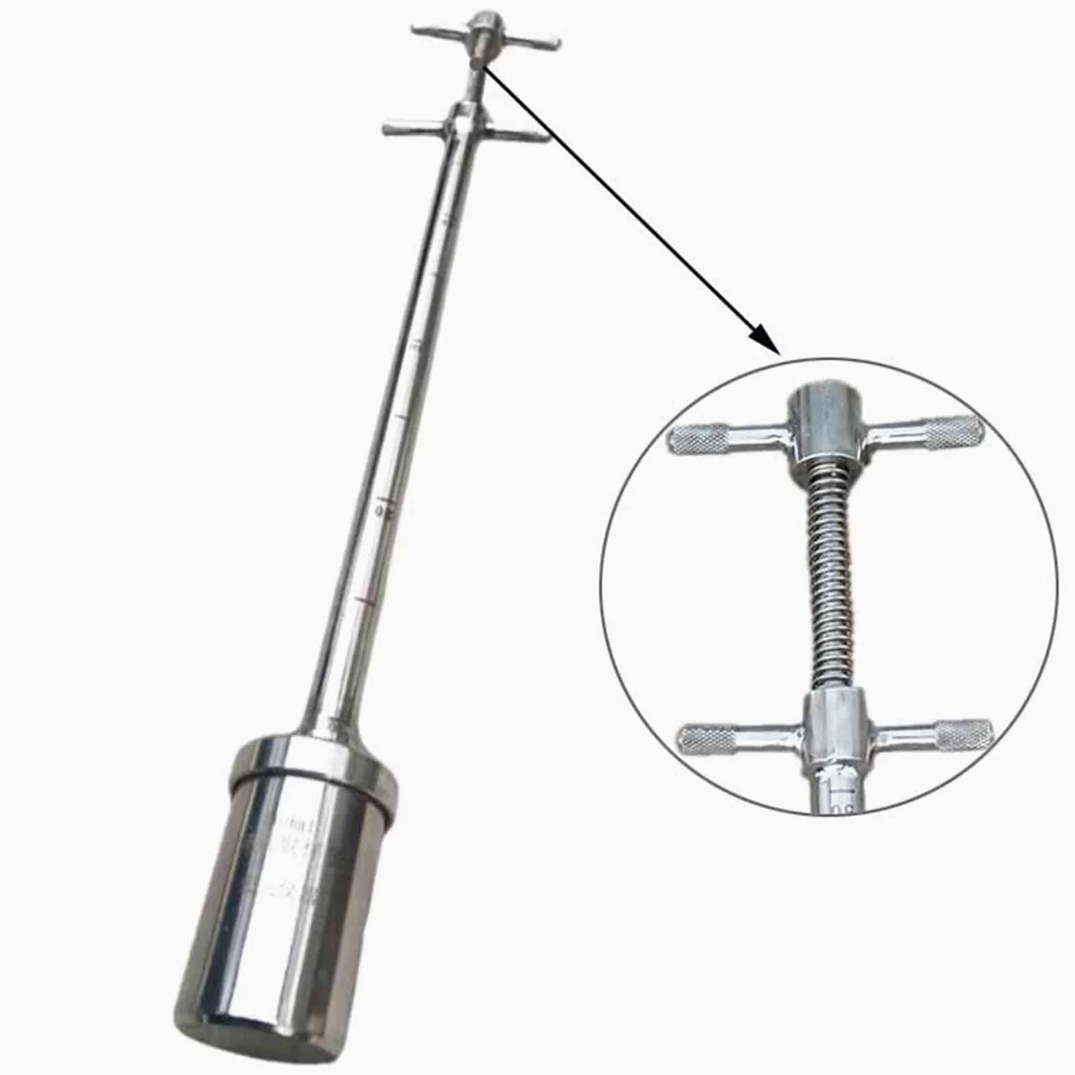 Muestreador líquido de acero inoxidable de 100 ml/200 ml, sonda de ladrón de tambor viscosa con escala para muestreo de laboratorio e industrial, 1 m de longitud, herramienta de medición precisa de
