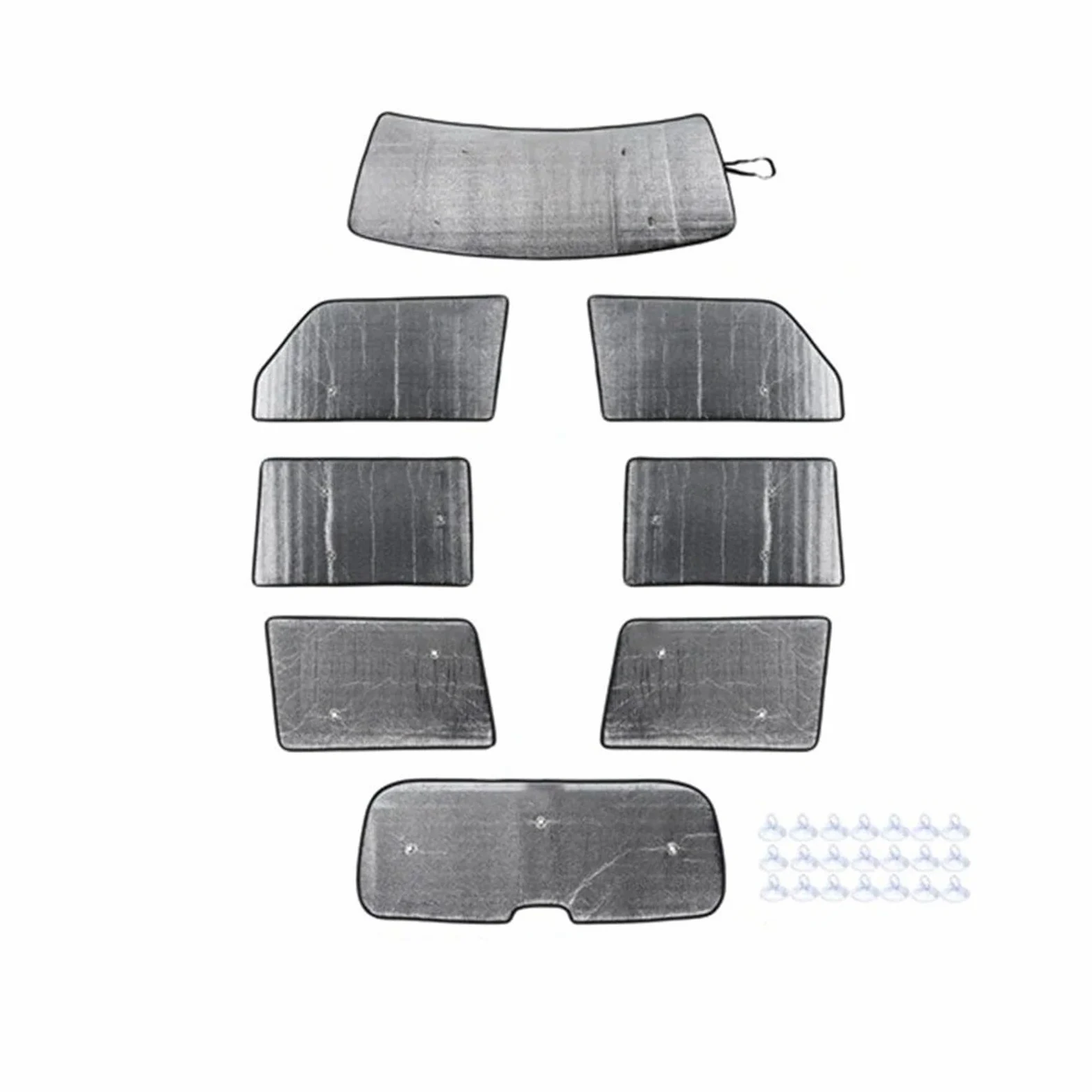 Parasol Delantero Coche Parasol Ventana Parabrisas Delantero Trasero Coche Cubierta Protectora Visera Sol para Jeep para Grand para Commander 2006 2007-2010