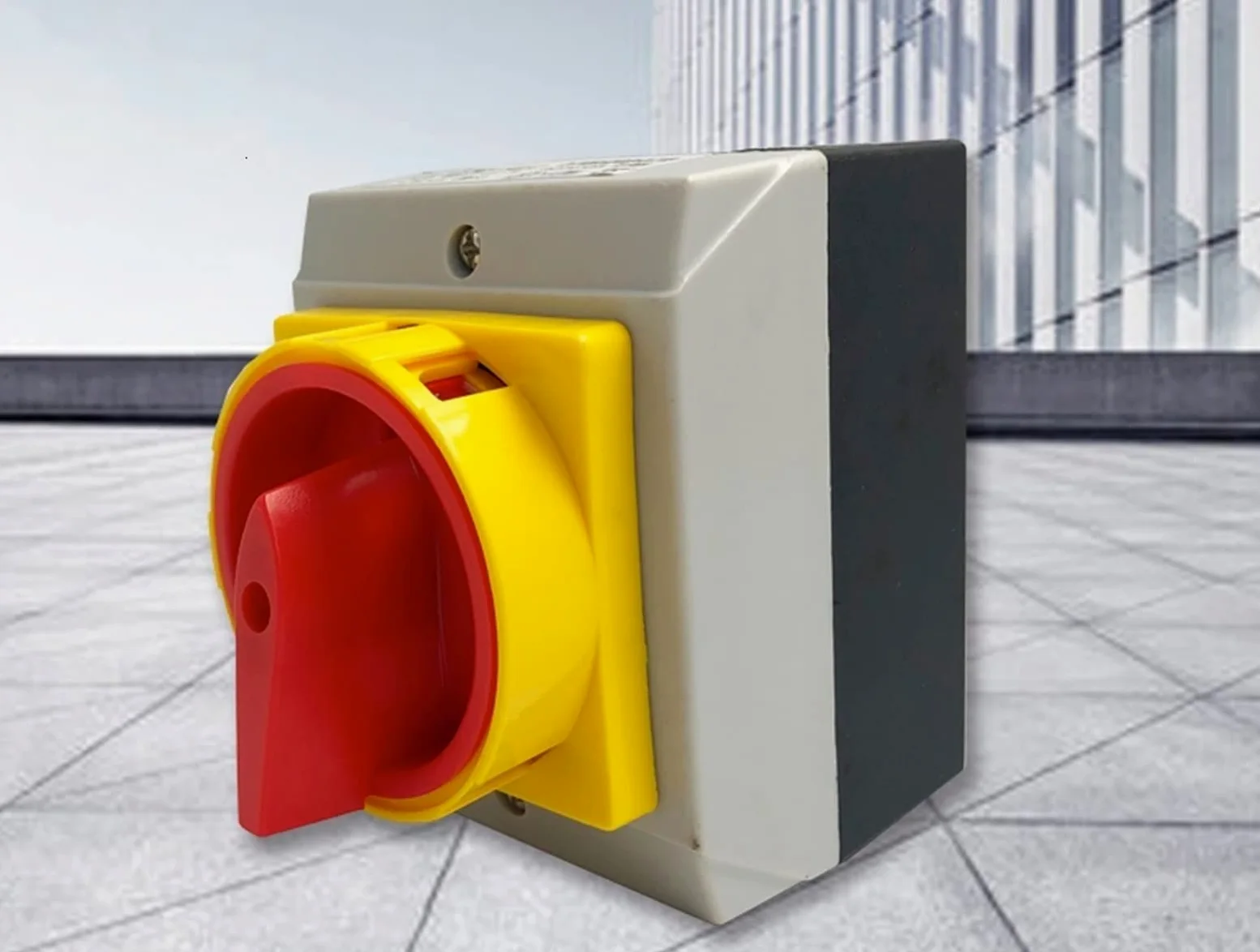 Interruptor aislador con carcasa 25A 3P 2 posiciones ON-OFF candado interruptores de alimentación de cámara giratoria Selector YMD12-25 1 Uds