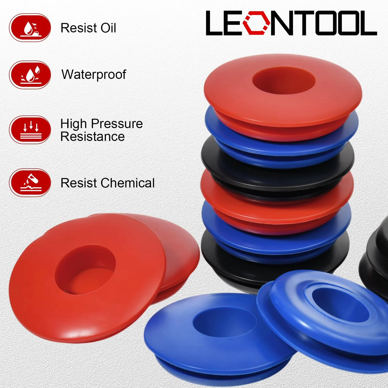 LEONTOOL - Lote de 30 sellos de goma Gladhand Seals arandelas para semirremolques, remolques, tractores, freno y manguera de aire