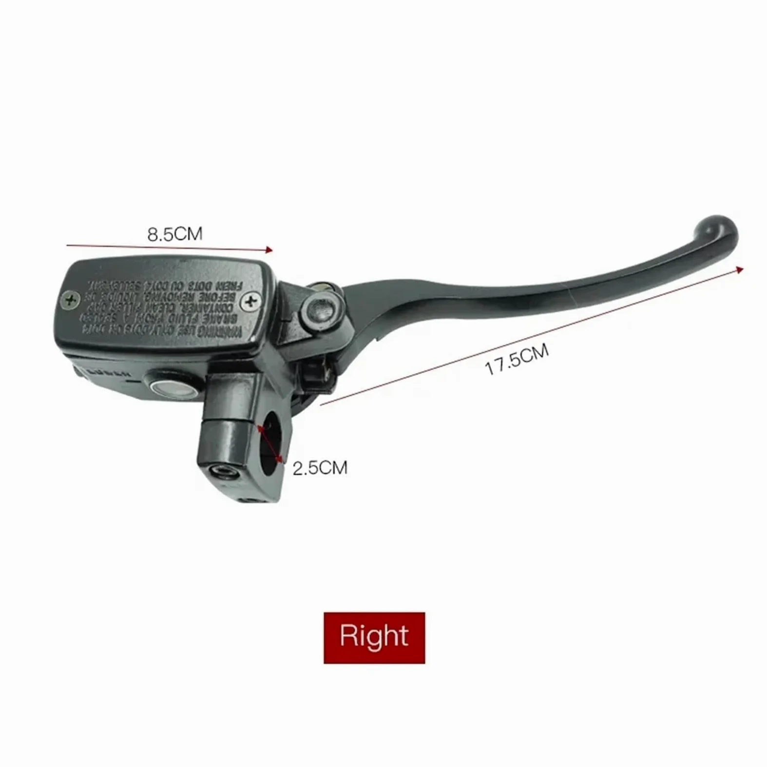 Compatible con Yamaha, Compatible con Honda 22MM | Maestro de freno de 22 mm/25 mm de diámetro con palanca.(Black-22MM)
