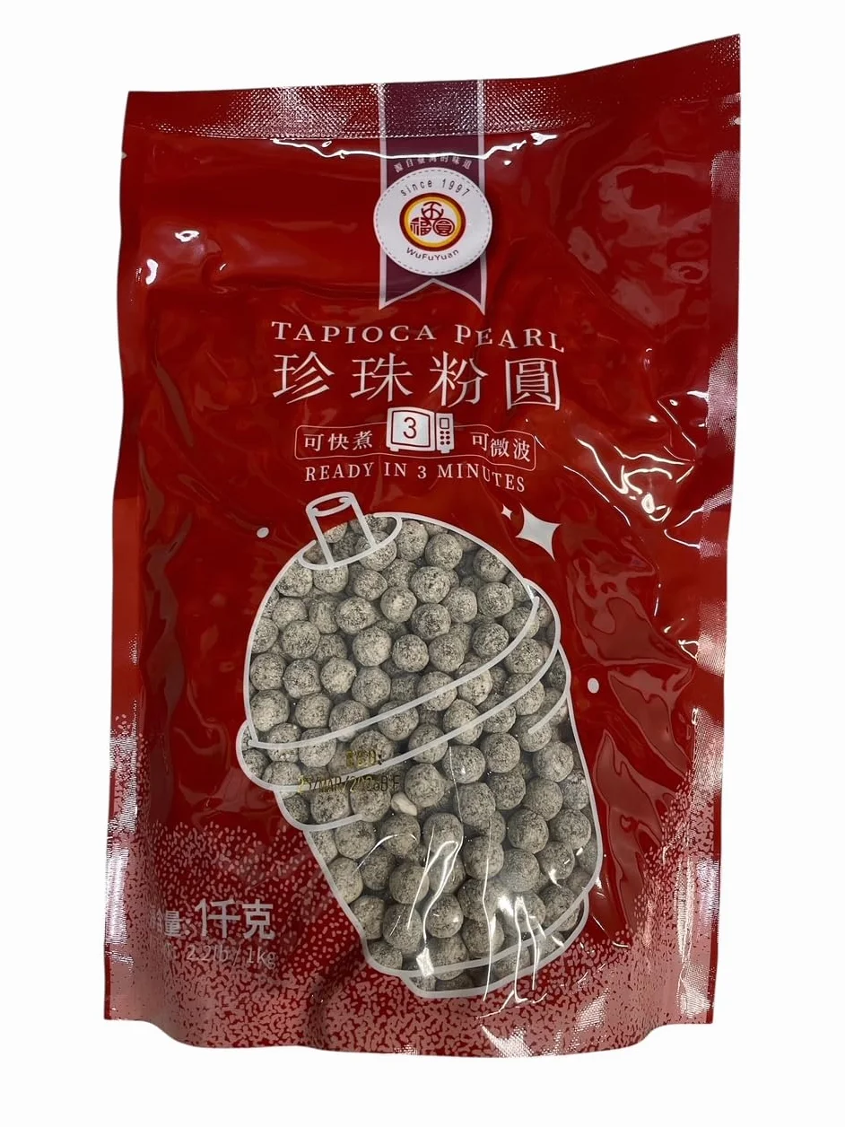 Perla de tapioca negra para té de burbujas, 1 kg