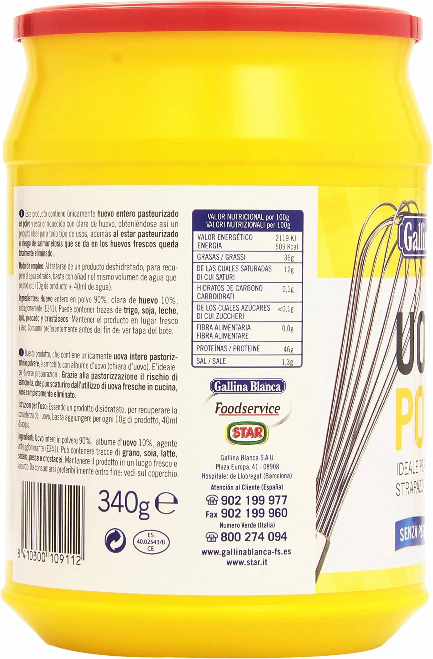 Gallina Blanca Huevo en polvo 340 g