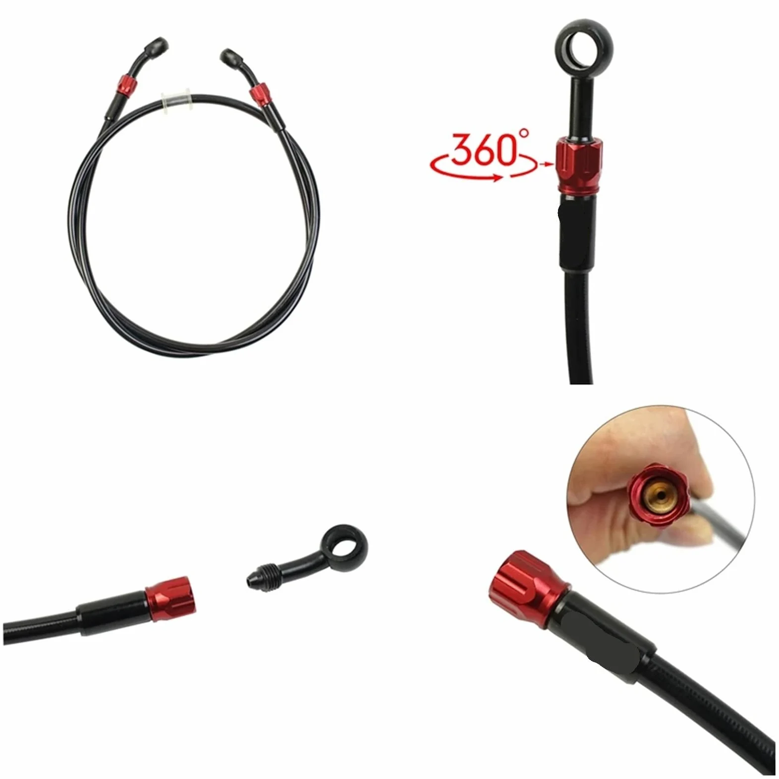 Compatible con Honda, Compatible con el kit Yamaha | Juego de bomba de embrague + bomba de freno de 22 mm.(Black Set)
