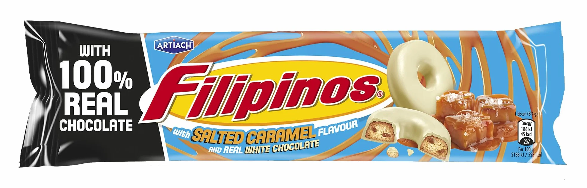 Artiach Filipinos Choco Blanco Edición Especial Salted Caramel 118g