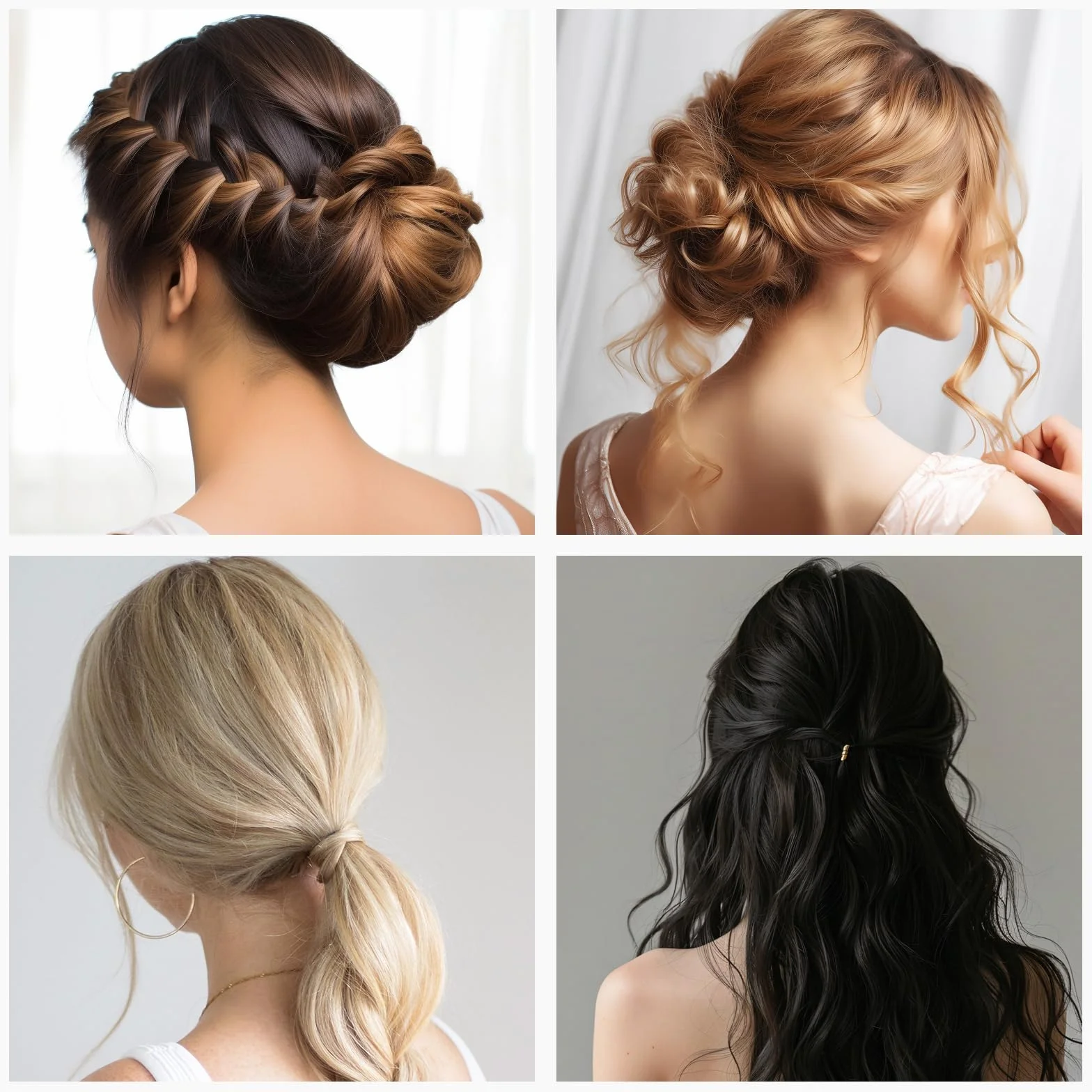Esponja de pelo para recogido donas de volumen marrón oscuro