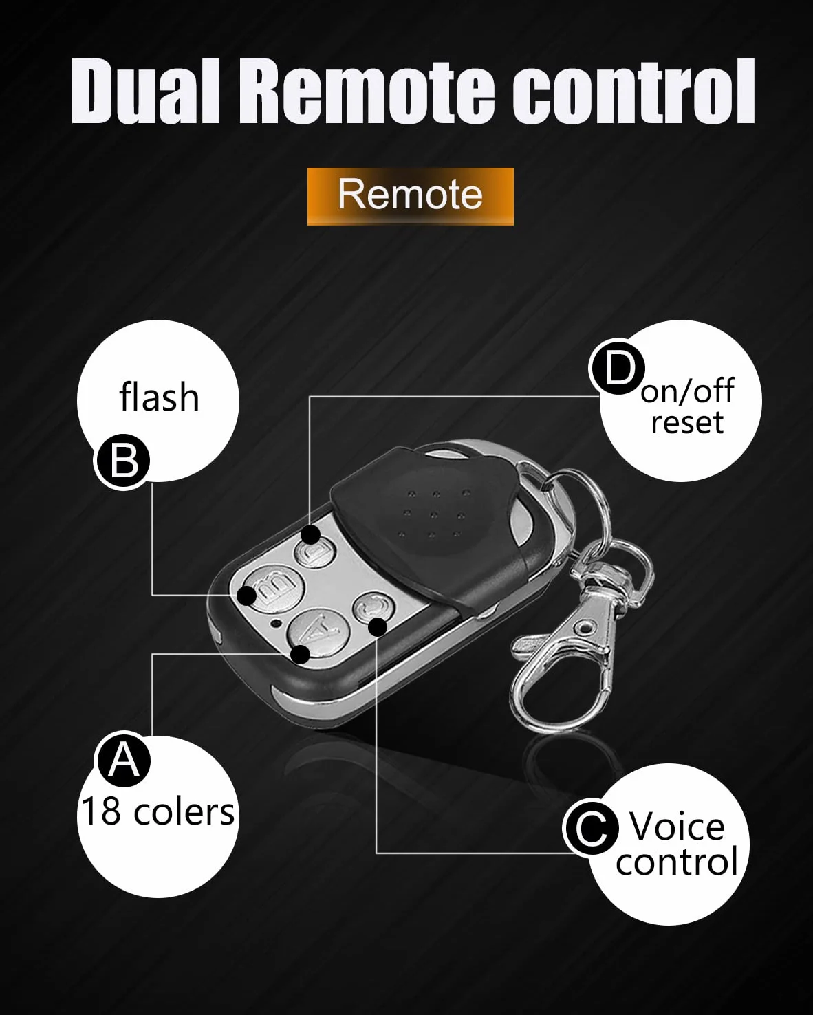 Tira de luces LED para moto