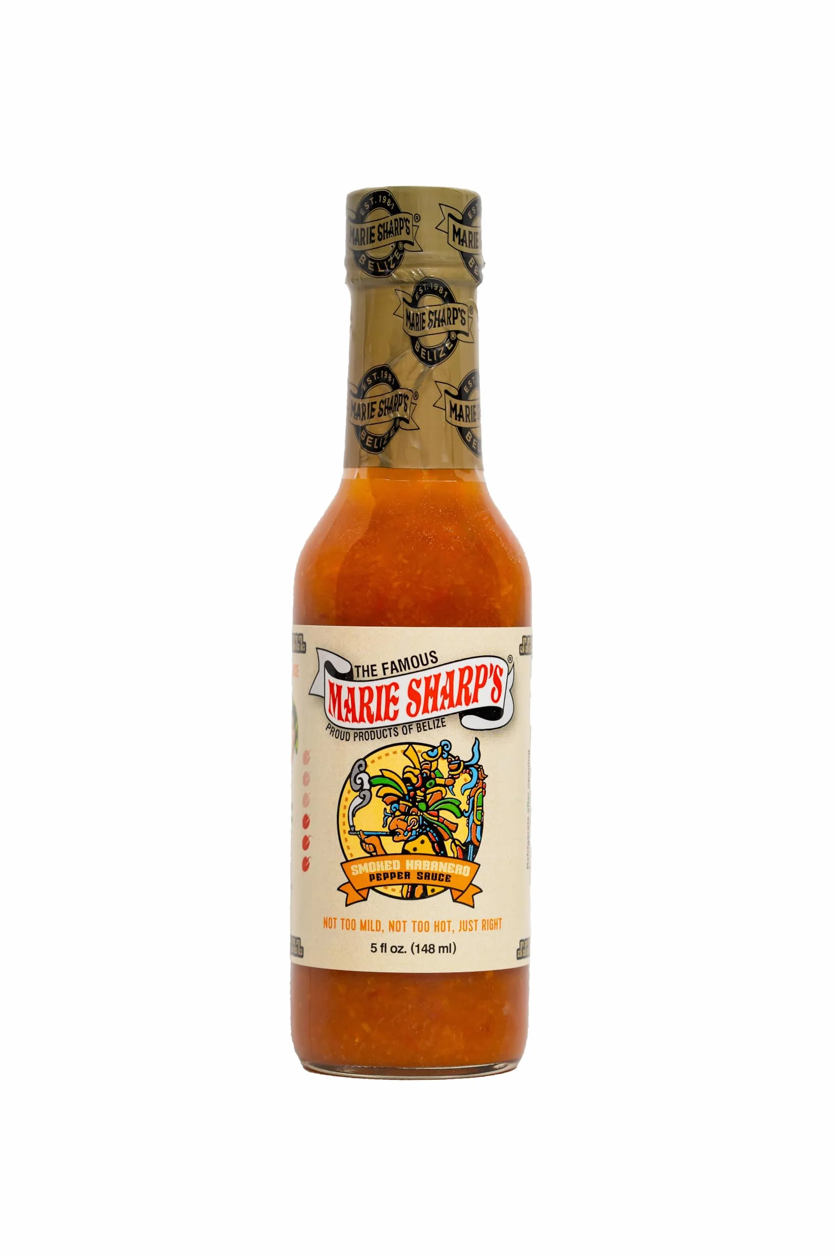 Marie Sharp's Smoked Habanero Pepper Sauce 5oz Pack of 3