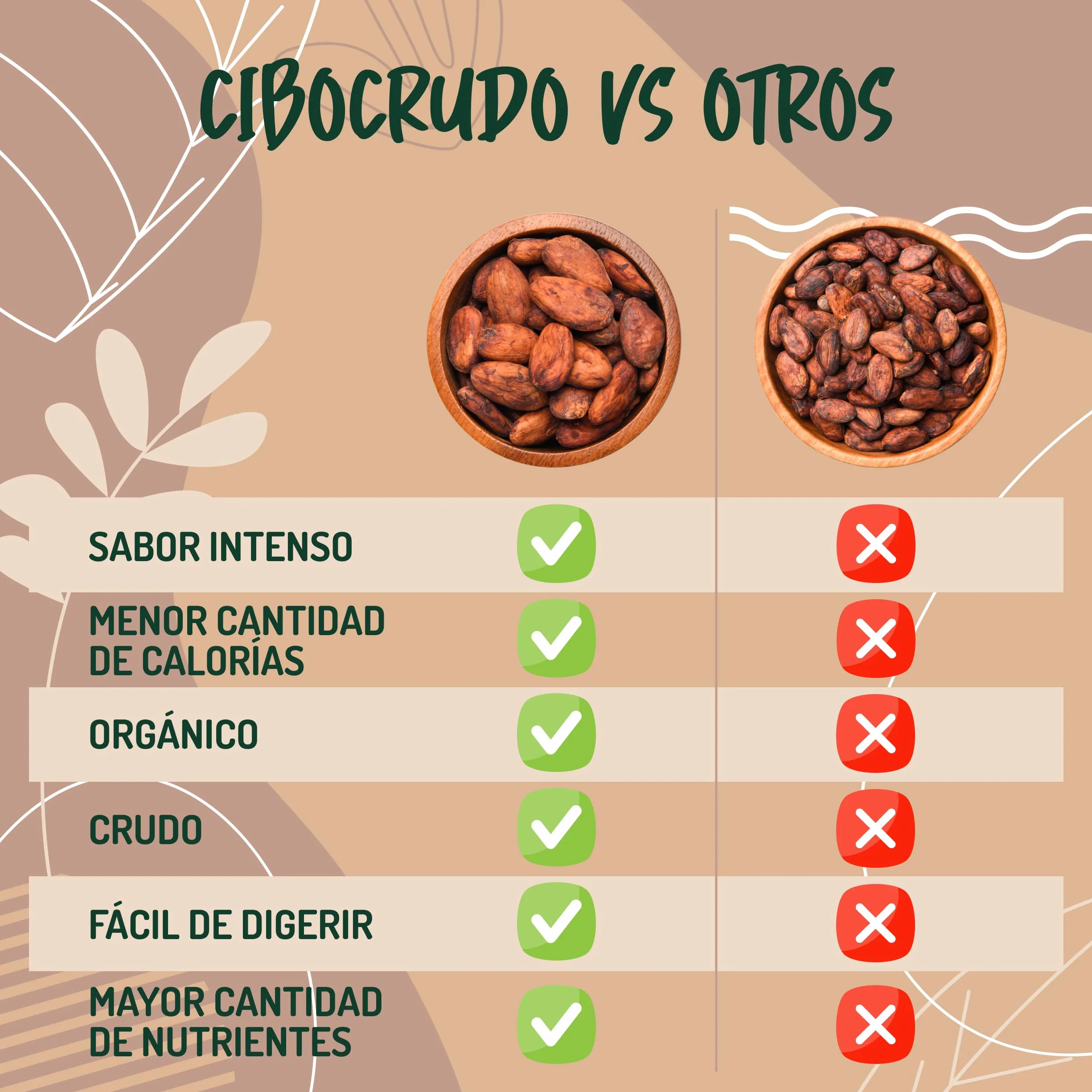 Granos de Cacao Crudo Orgánico 250g - Cacao Puro de Guatemala, Grano o Nibs 100% Natural