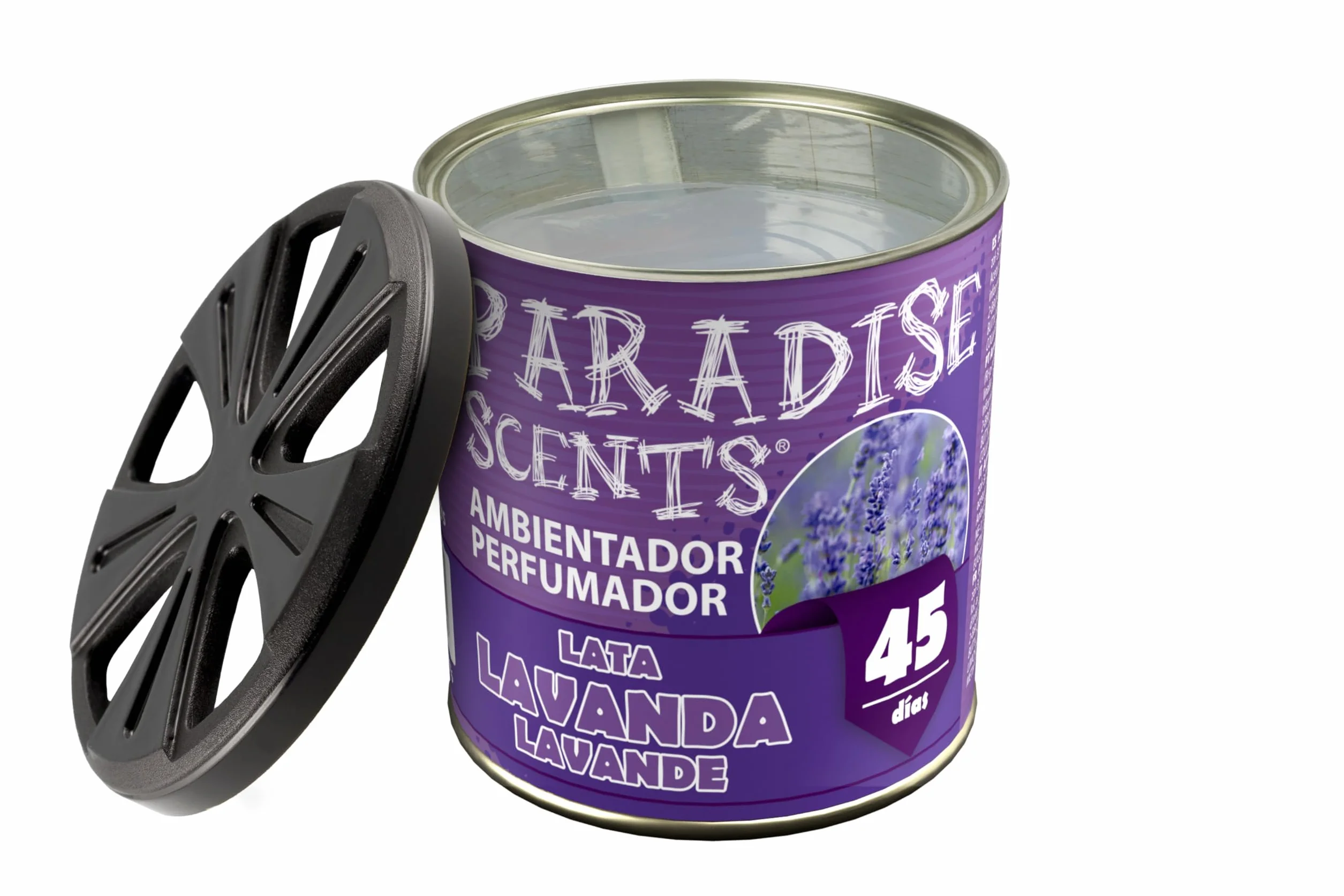 PARADISE SCENTS Paradise PER80132 Perfumador Lata Lavanda, Color Morado, 100 gr