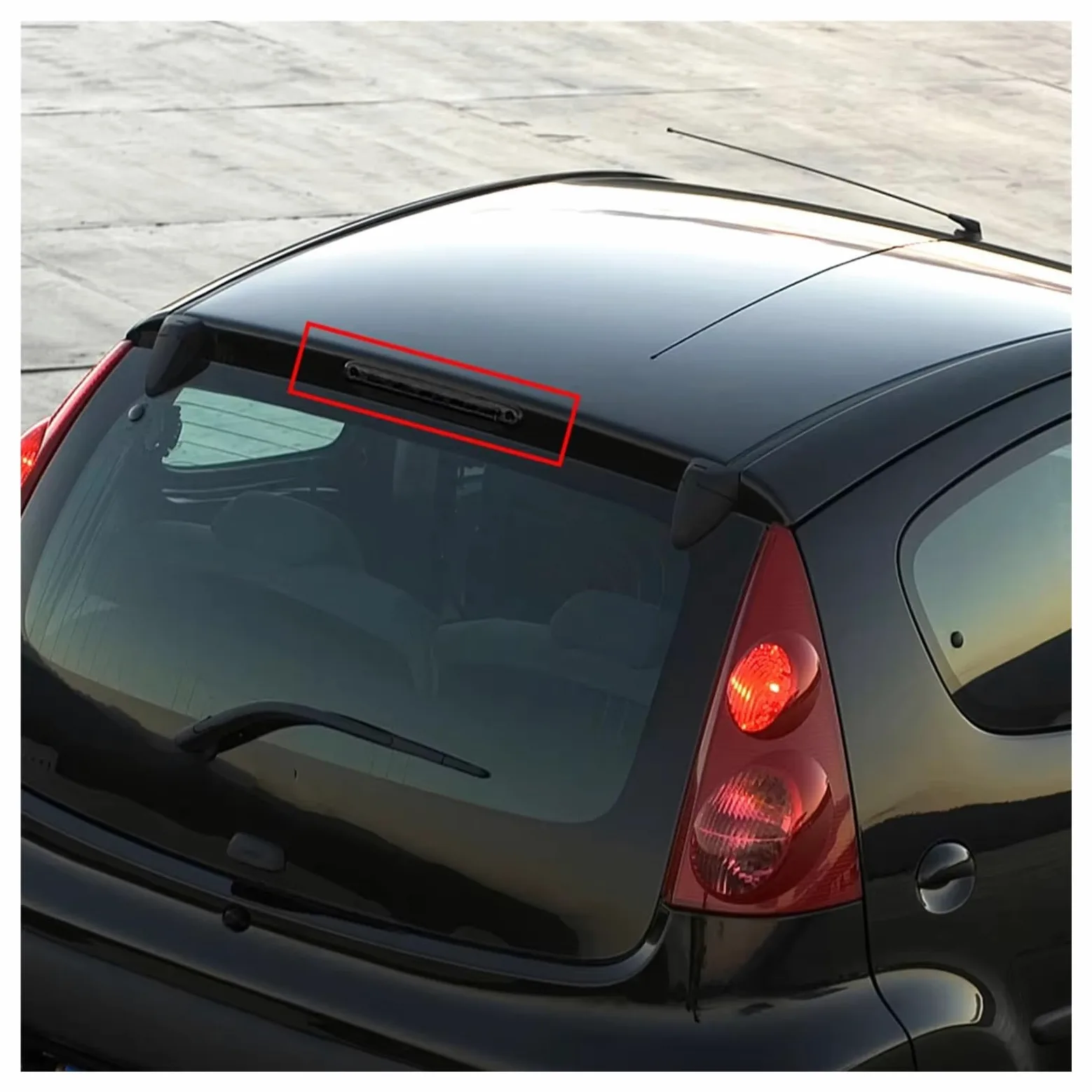 Tercera Luz Stop Compatible Con Peugeot 107 2005-2014 Tercera Freno Trasera Luz Montaje Para Alto Roja Accesorios Para Coche 1606372780(Red)