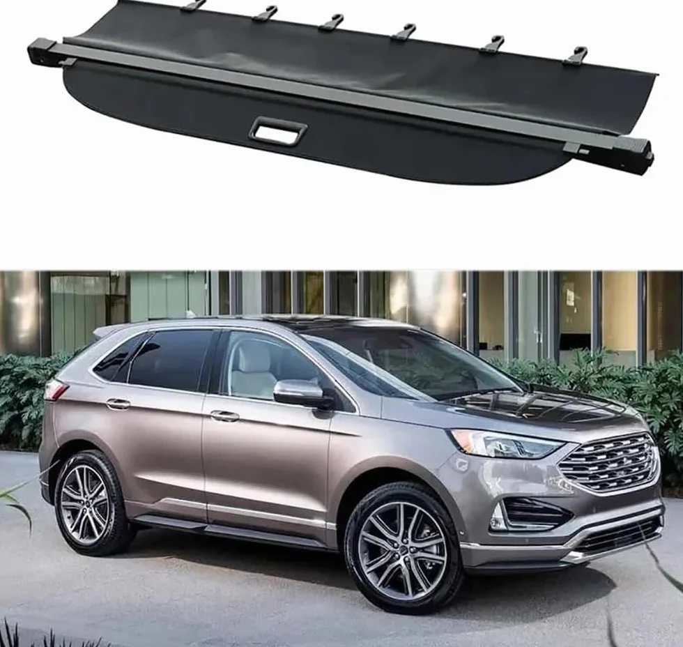 Coche Retráctil Maletero Trasero Estante Cortina para Ford Edge 2016-2023, Cortina de privacidad Maletero Trasero de Coche