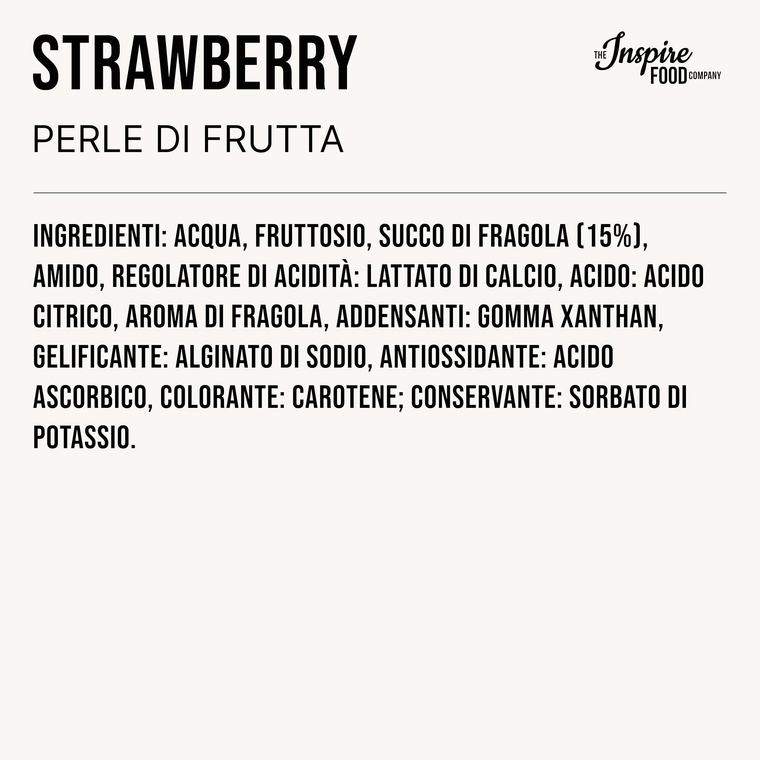 INSPIRE FOOD Bubble Tea Popping Boba Fresa 450g Listo para Usar