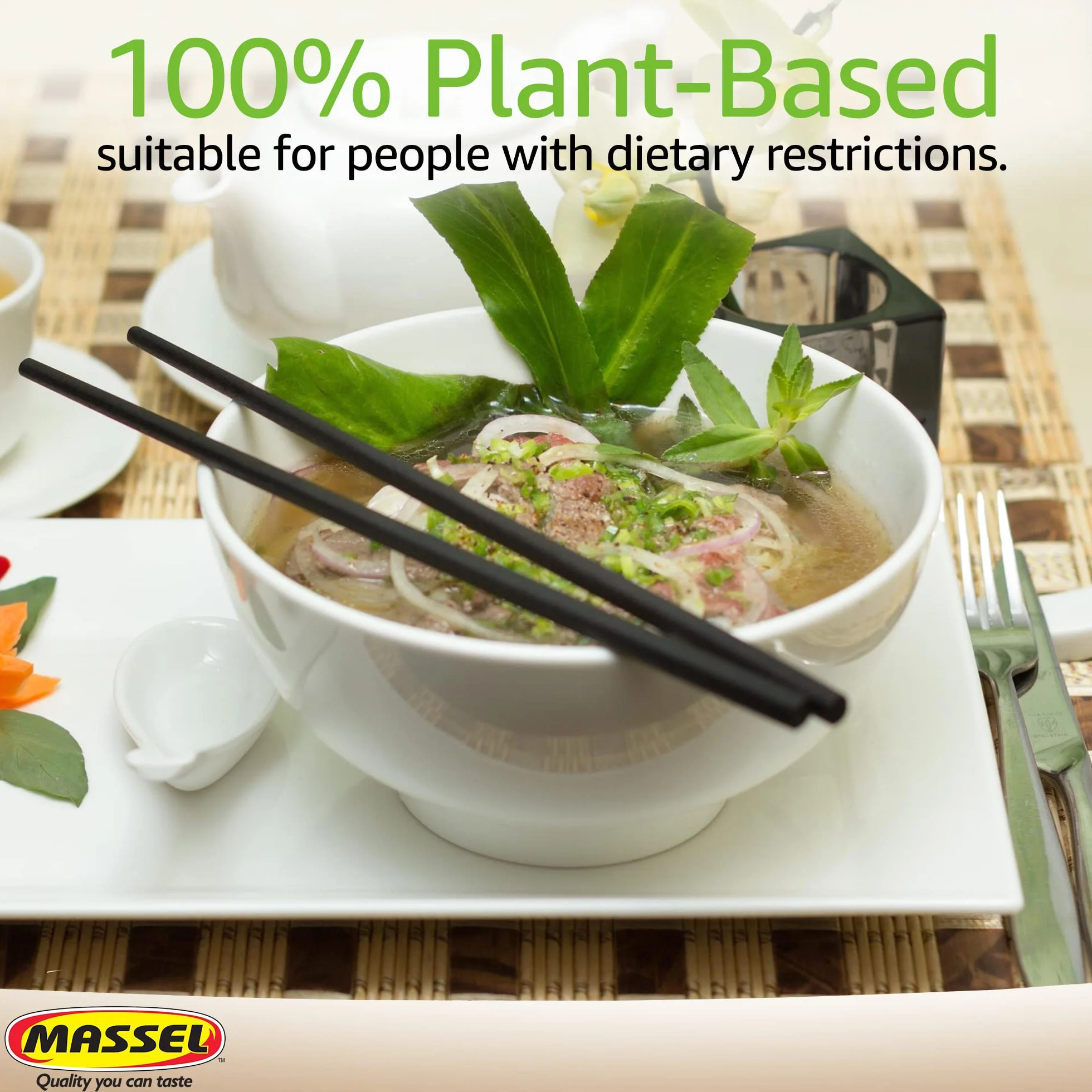 Massel Cubos asiáticos caldo instantáneo sin gluten sabor pho paquete 6 x 105 g