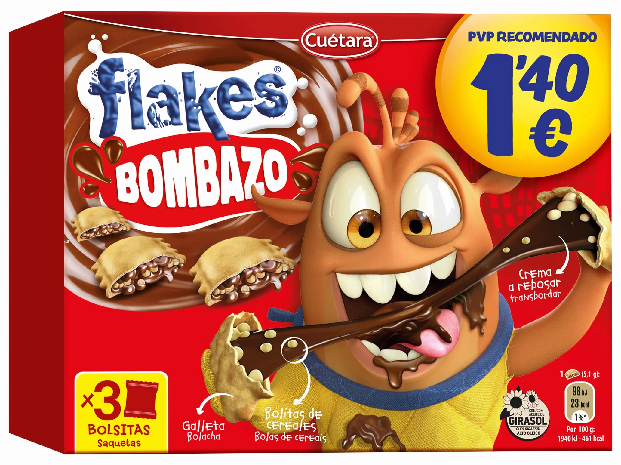 Cuétara Flakes Bombazo 105g