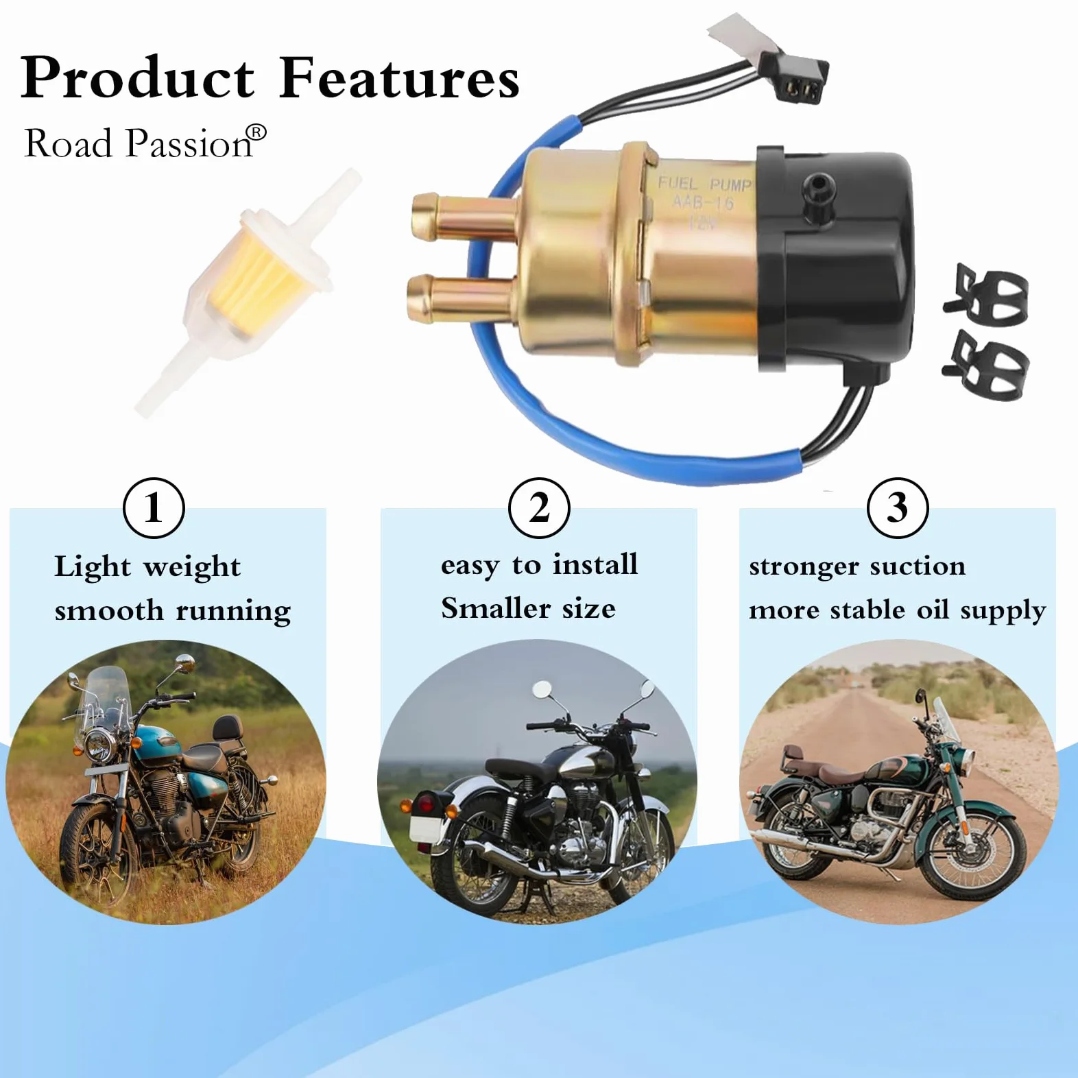 Road Passion Bomba Combustible Gasolina Electrica 12v Kawasaki Ninja ZX6 ZX6R ZX7 ZX7R ZX7RR ZX9R 600R