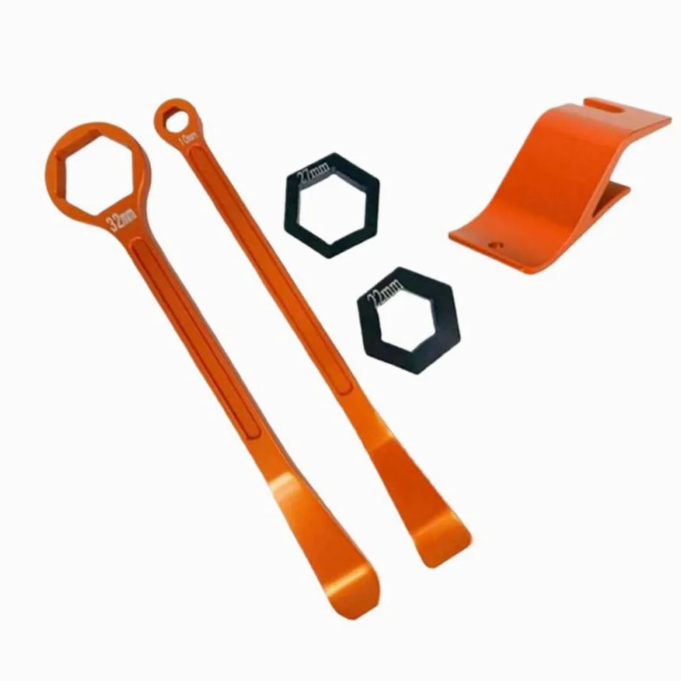 Juego de herramientas para palanca de neumáticos, 10 mm, 13 mm, 22 mm, 27 mm, 32 mm, compatible con motocicletas
