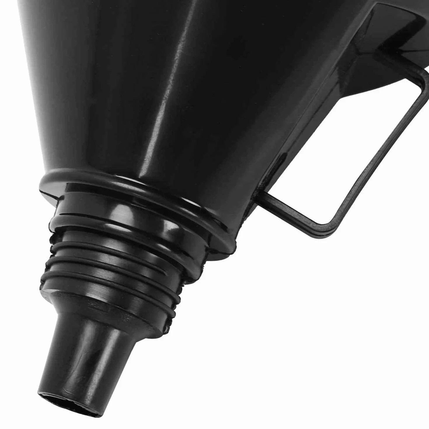 AUTOZOCO Embudo para Gasolina con Filtro, Embudo combustible, Cuello Flexible, Apto para llenado de Gasolina, Aceite y Diesel para Coches y Motocicletas, 13,5cm diámetro, capacidad 1,2 litros