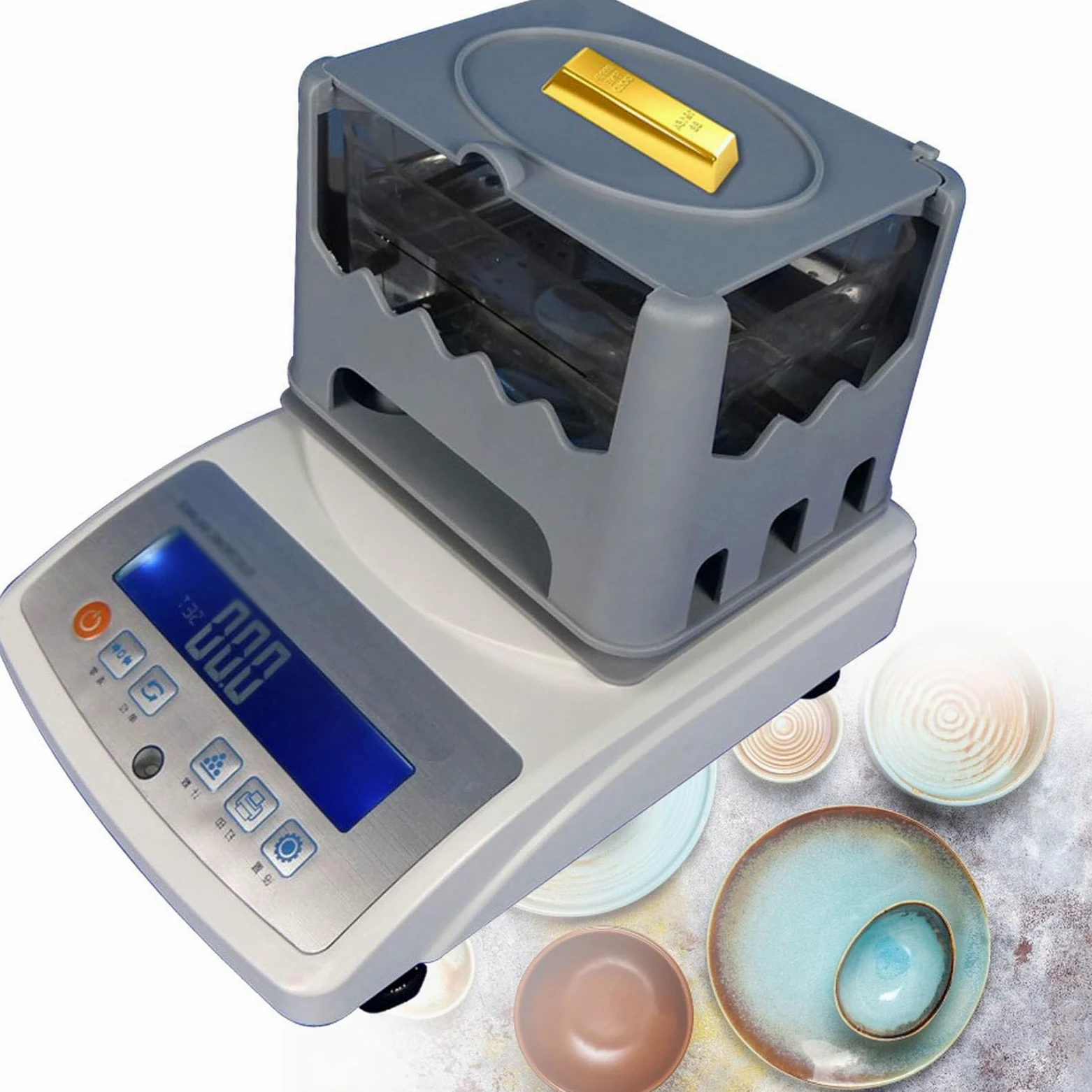 Gravímetro de Equilibrio,densímetro de sólidos Digital de Alta precisión con Pantalla LCD,para Equipos de Laboratorio industriales,1200A-220V