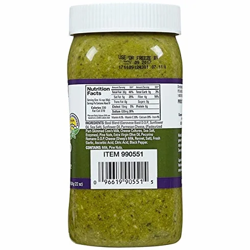 Kirkland Signature Pesto de albahaca italiana, 22 oz