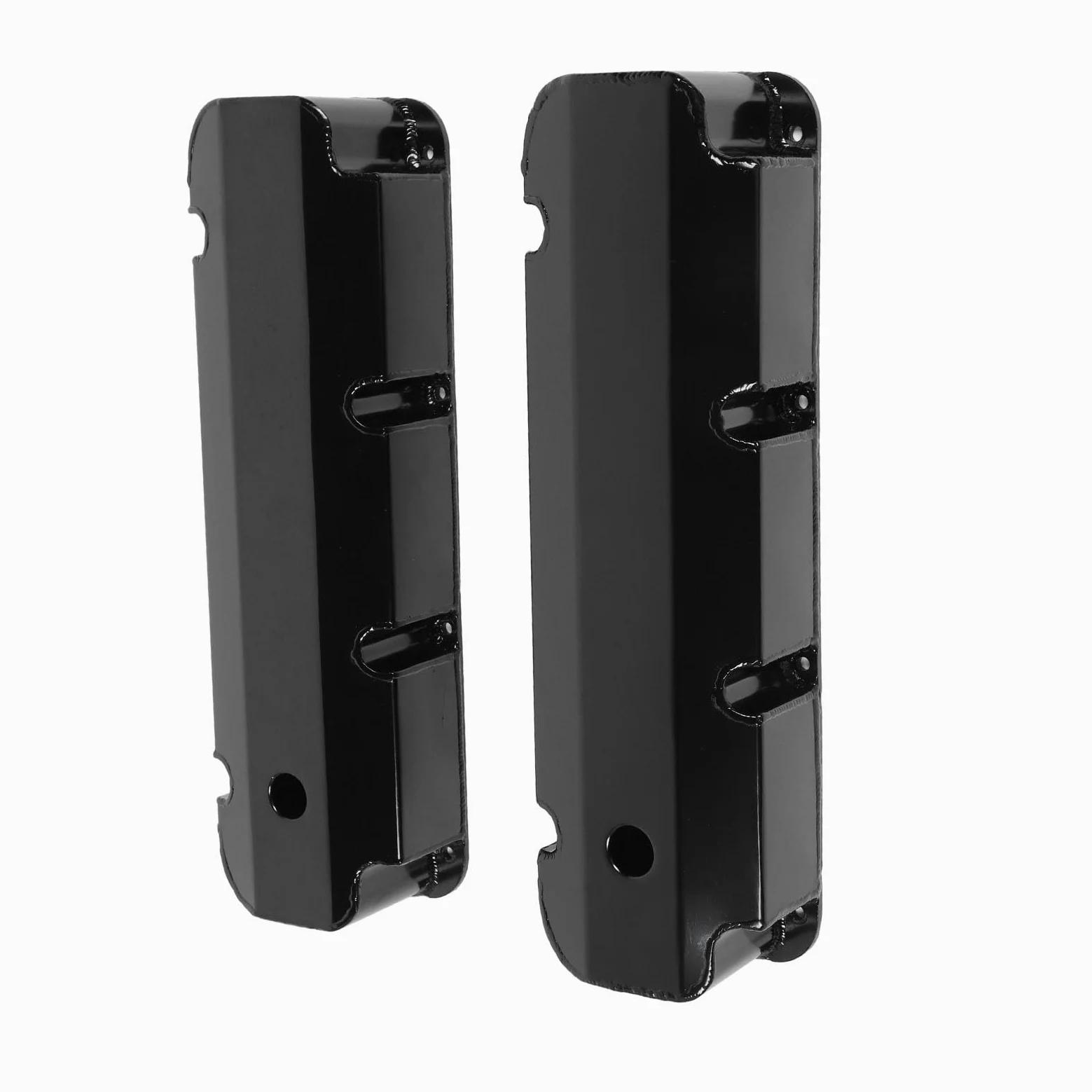 Tapa de válvula de motor de automóvil Tapa de válvula duradera de aleación de aluminio con orificio Sellado perfecto para motores Big Block V8 429 460 1968 y posteriores E41363BC (Negra)