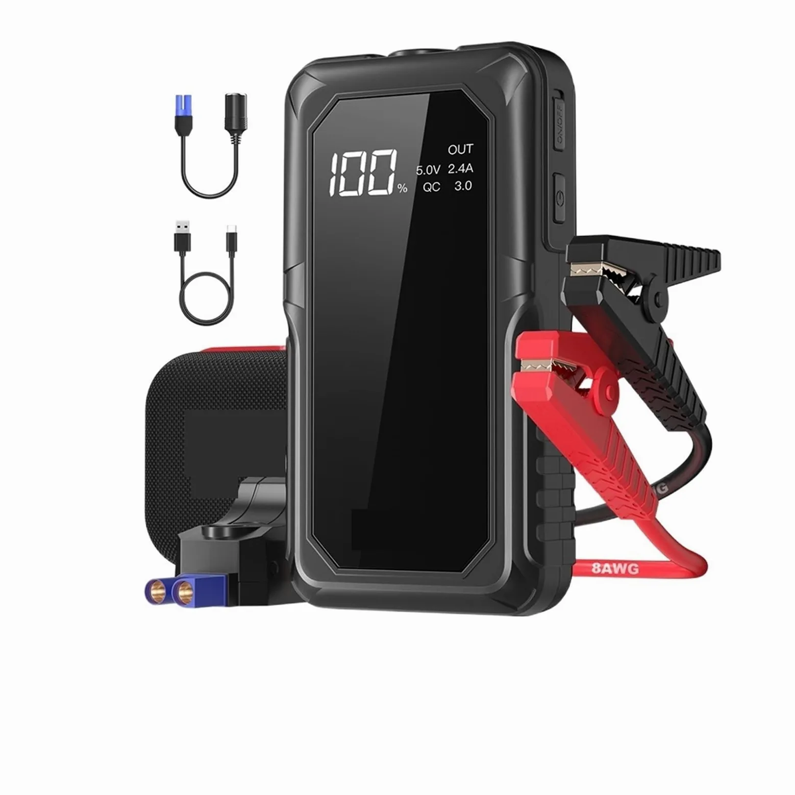 2000A Car Power Bank Jump Starter Arrancador De Emergencia Portátil Auto Car Battery Charger Booster 12V Dispositivo De Arranque Carga RáPida Y Eficaz