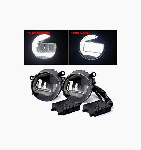 Faros delanteros LED antiniebla 15 W luz de marcha diurna forma L 7 W 3,5 Pulgar