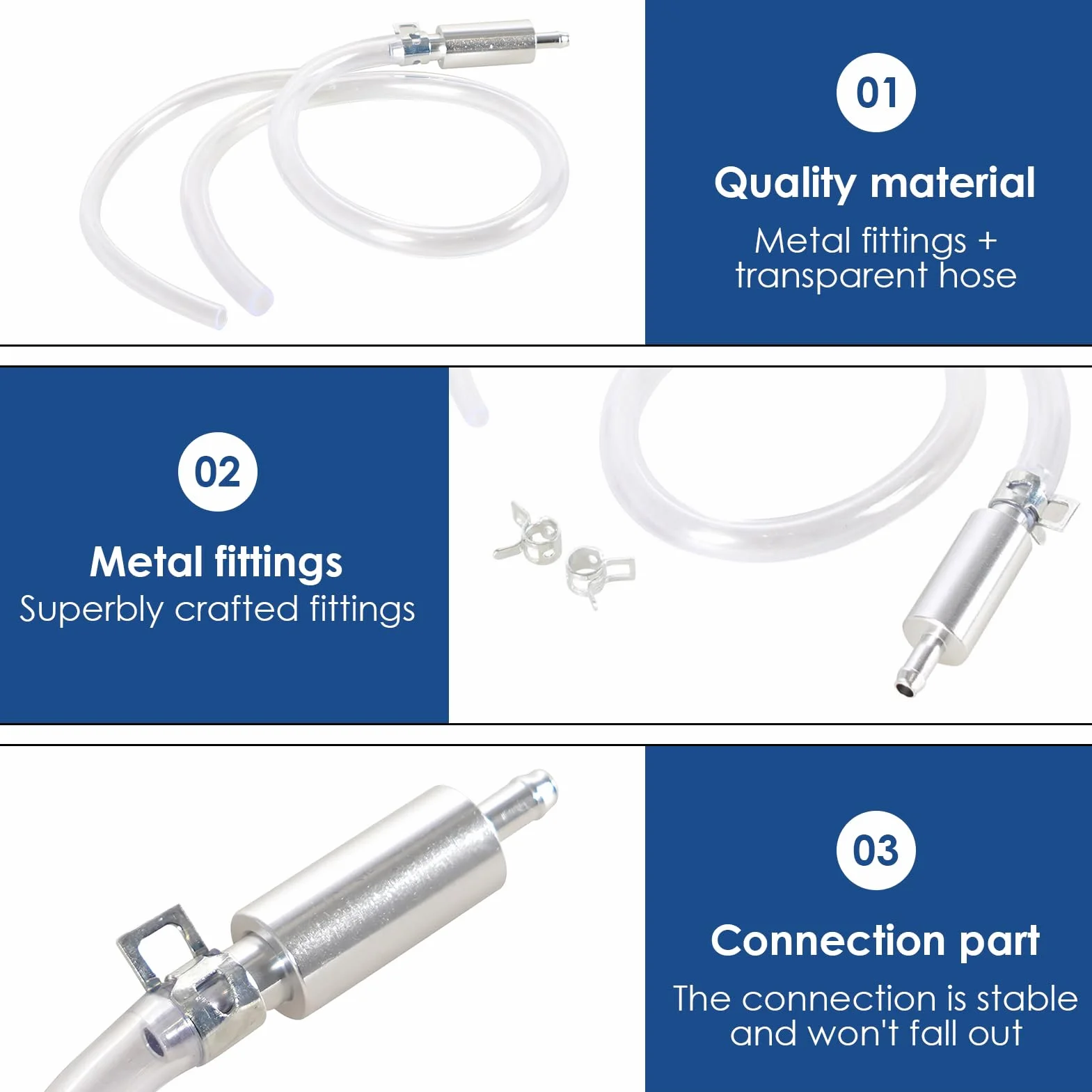 Kit Purgador de Travão para Motocicleta y Bicicleta, Mangueira de Purga Frenos Herramienta de Mantenimiento con Tubo Flexible y Cuerpo de Aluminio, Resistente a Corrosión, Fácil Instalación y Uso