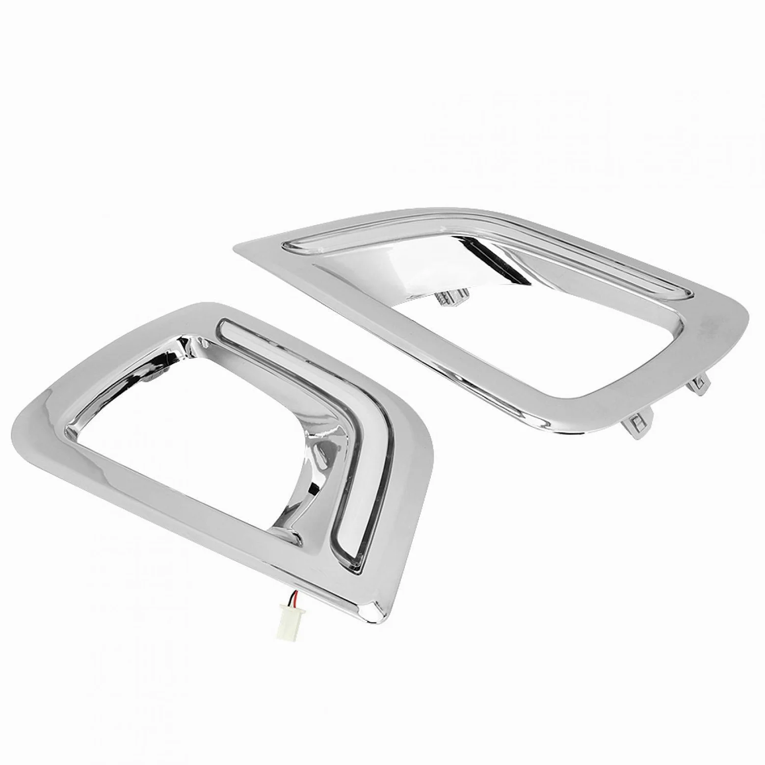 Luz de circulación diurna, lámpara de circulación diurna, 2 piezas de dos colores con luz de señal de giro apta para Navara Np300 15-18 Led de silicona