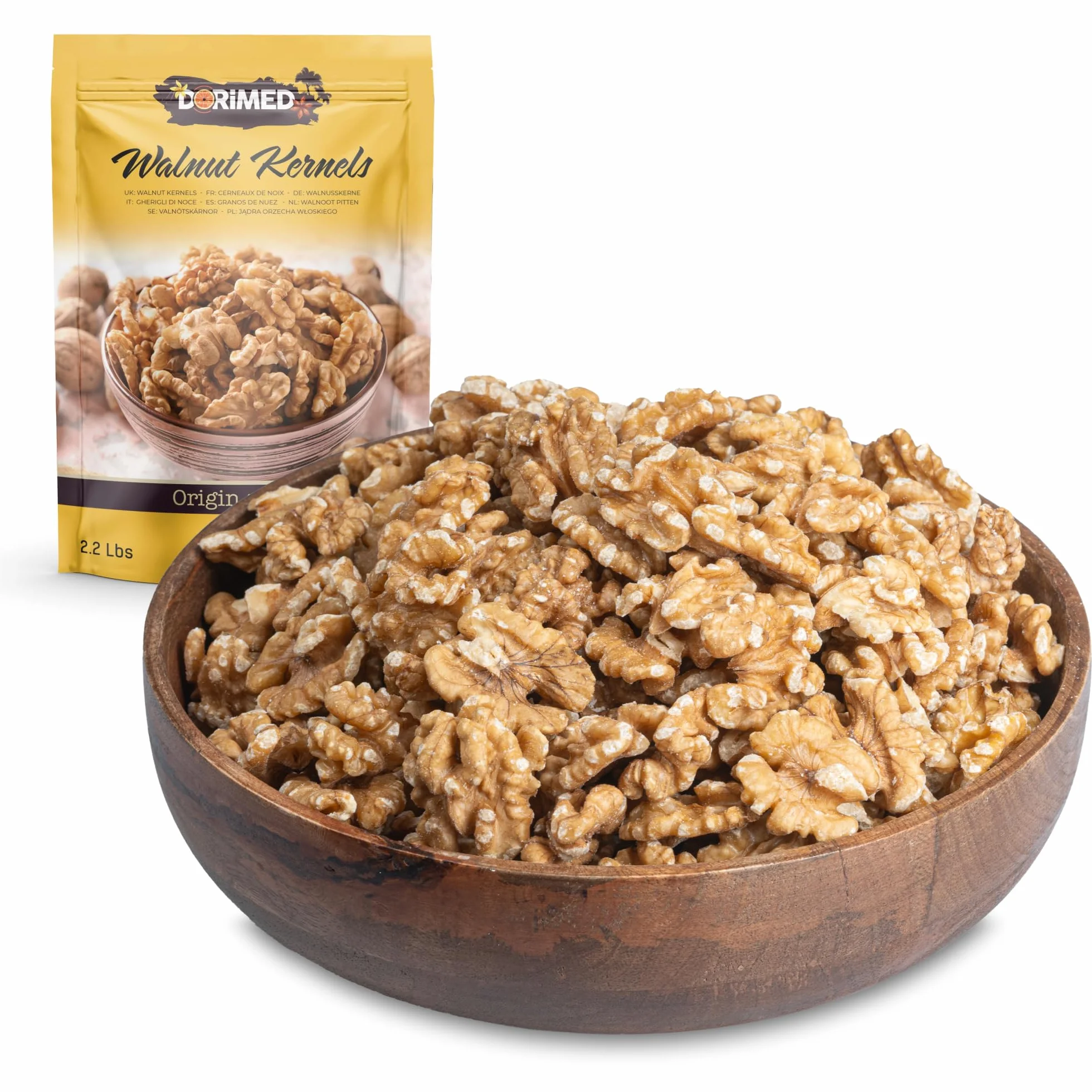 Nueces gran calibre 1kg Natural Sin sal Dorimed