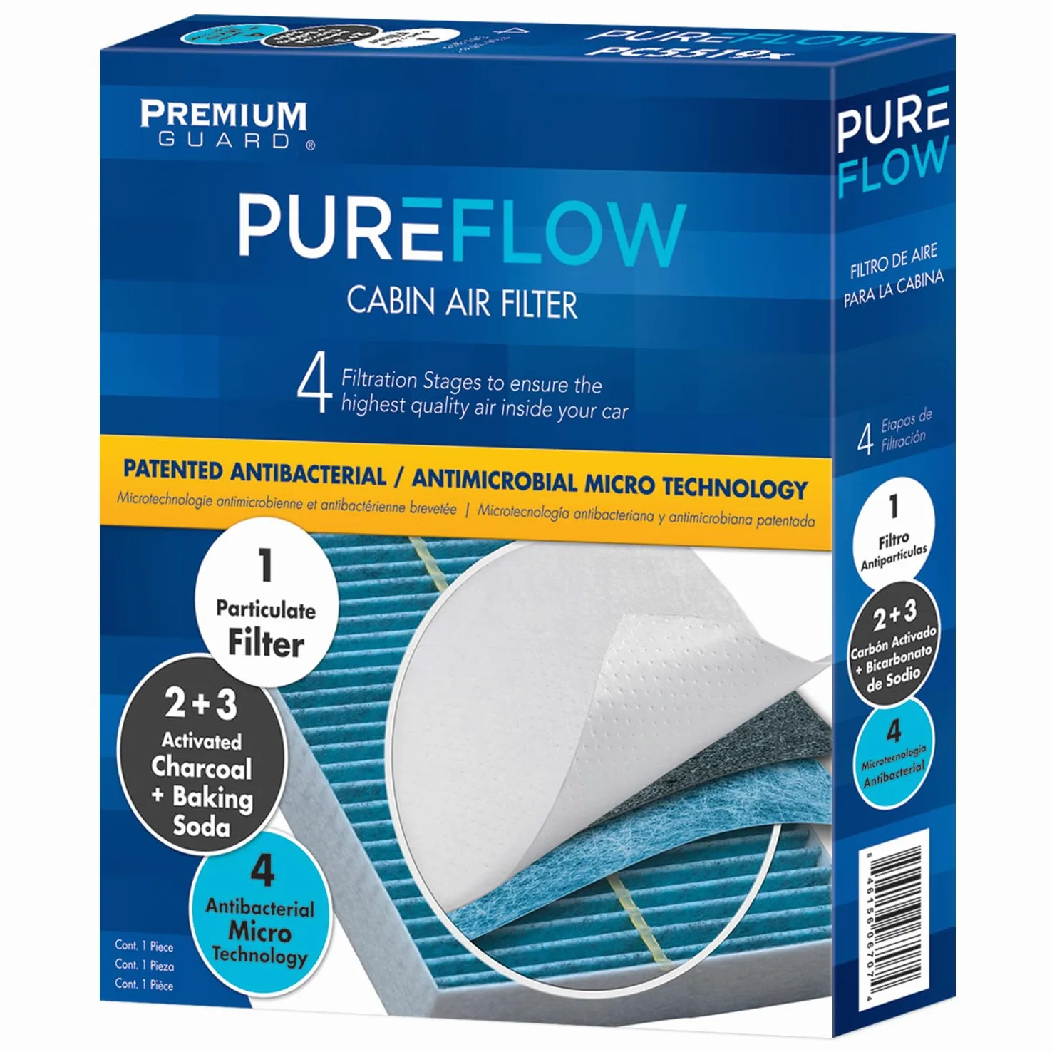 BTkviseQat Pureflow - Filtro de aire de cabina PC6067X, compatible con Santa Fe 2019-20, Hyundai Genesis 2009-16, Equus 2011-16, Kia Telluride 2020, Stinger 2018-20, Genesis G80 2017-20, 2019-20 0 G70