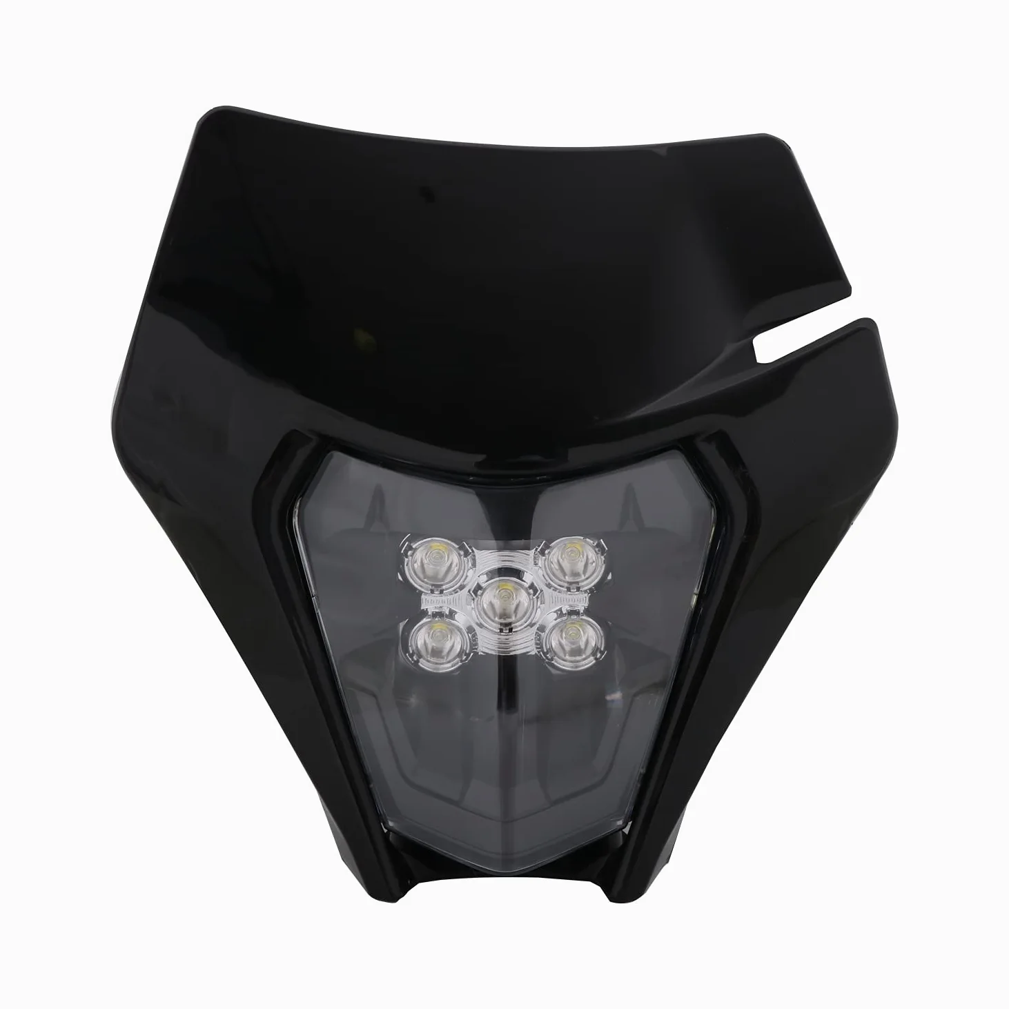 JFG RACING Faros Delanteros Universales Motocross,Faros Careta Delanteros para la mayoría de Motos SX SXF EXC EXCF Motocross Enduro Supermoto-Negro