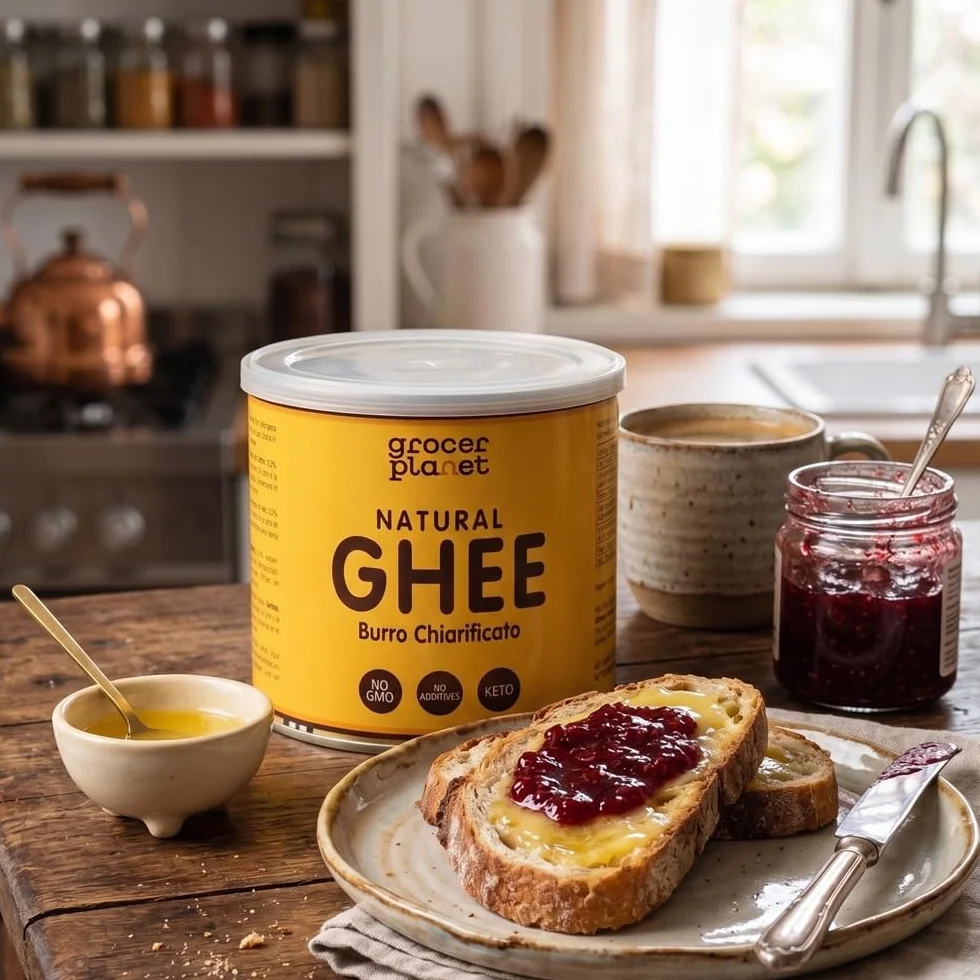 Mantequilla de Ghee Grocer Planet 500g Clarificada Natural Ayurvédico