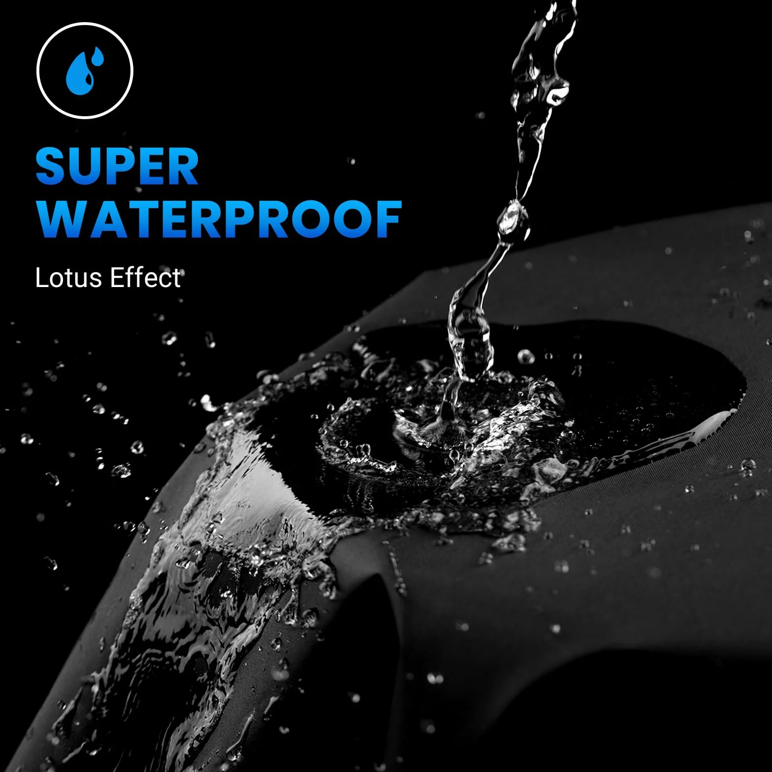 Favoto Funda para Moto Impermeable XXXXL Cubierta de Motocicleta Protectora al Aire Libre a Prueba de Polvo Sol Lluvia Viento Nieve con Tiras Reflectantes Negro 295x102x122cm