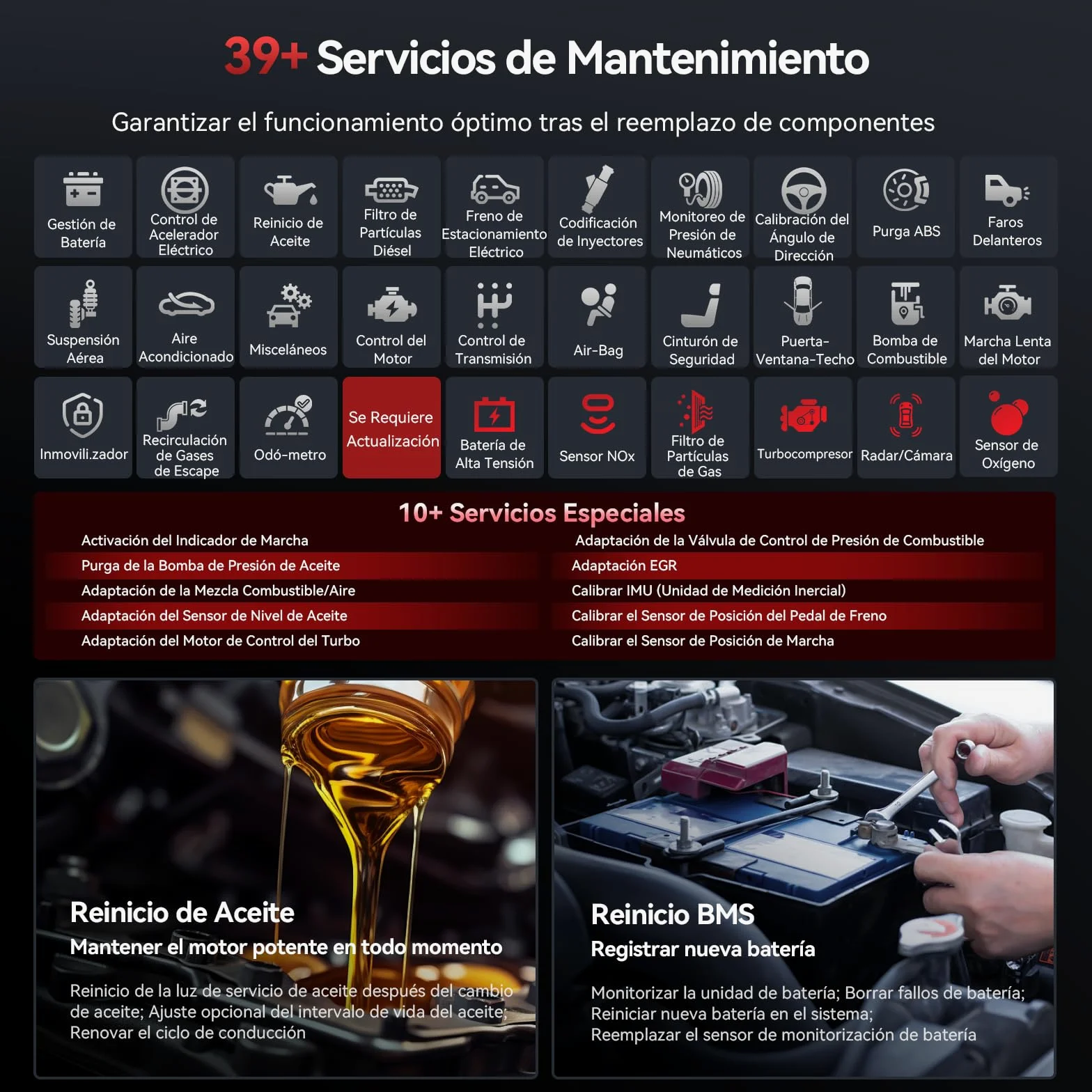 iCarsoft Vol V3.0 OBD2 Máquina Diagnosis Coche para Volvo/SAAB, Bidireccional Escáner de Todo el Sistema, 39 Funciones Reinicio, Prueba de Batería, Vin Automático, Actualizaciones de por Vida