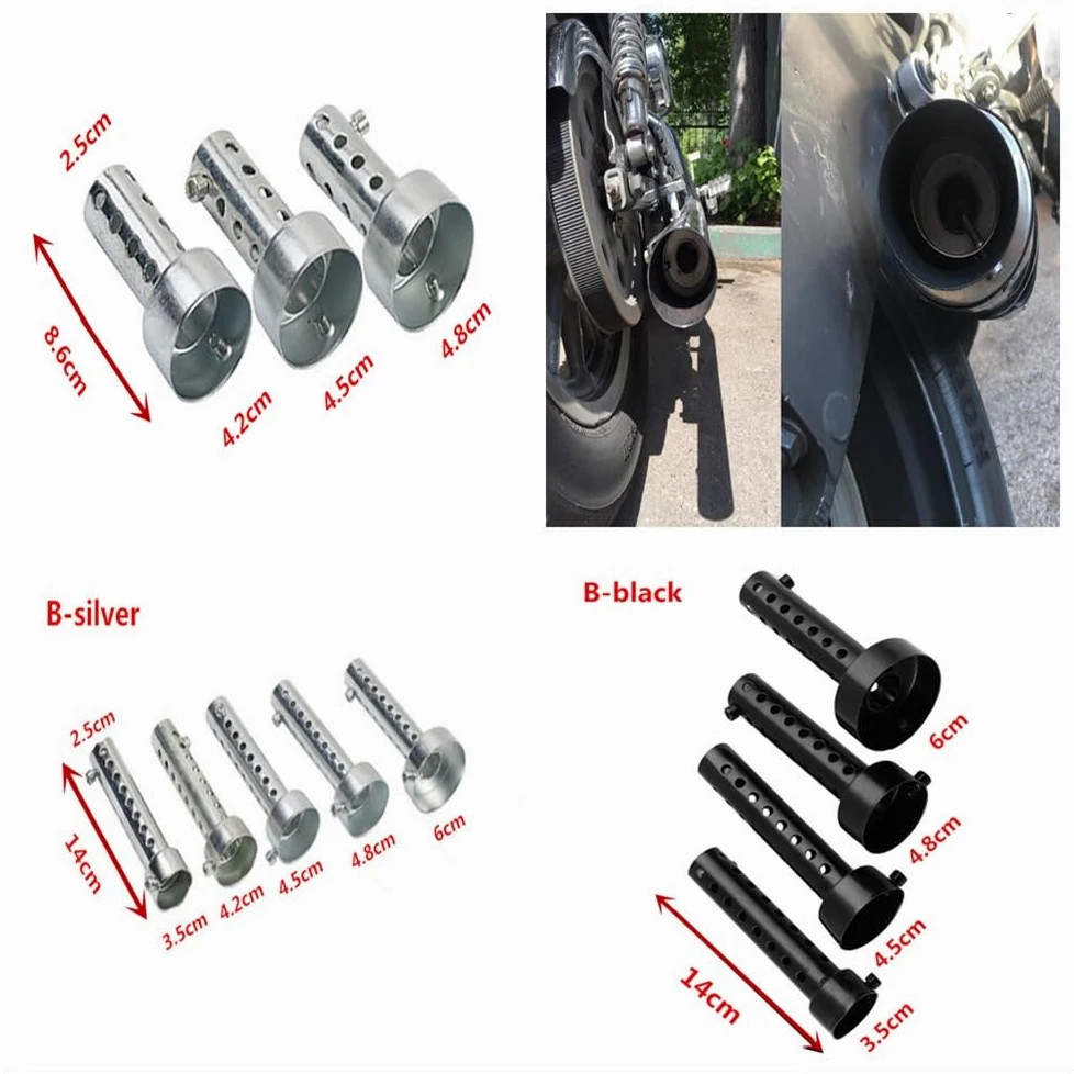 Tubo para moto Silenciador de escape para motocicleta, eliminador de ruido para SPORT 1200 1100 750 850(B-140x60mm)