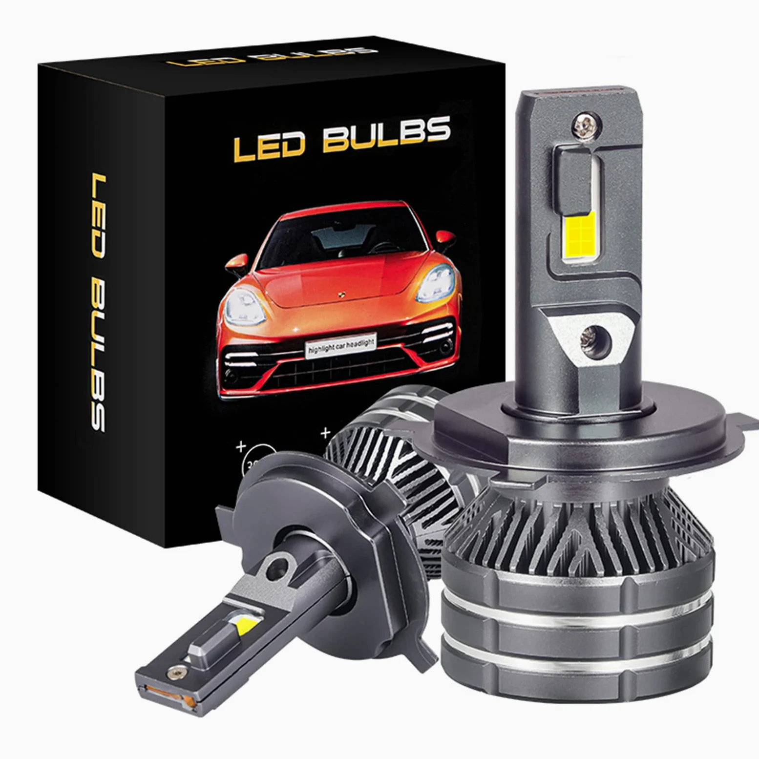 Bombillas LED, Actualización De Bombillas LED Kit De Conversión Súper Brillante De 110 W Plug And Play, Sin Polaridad-2 Bombillas,H1