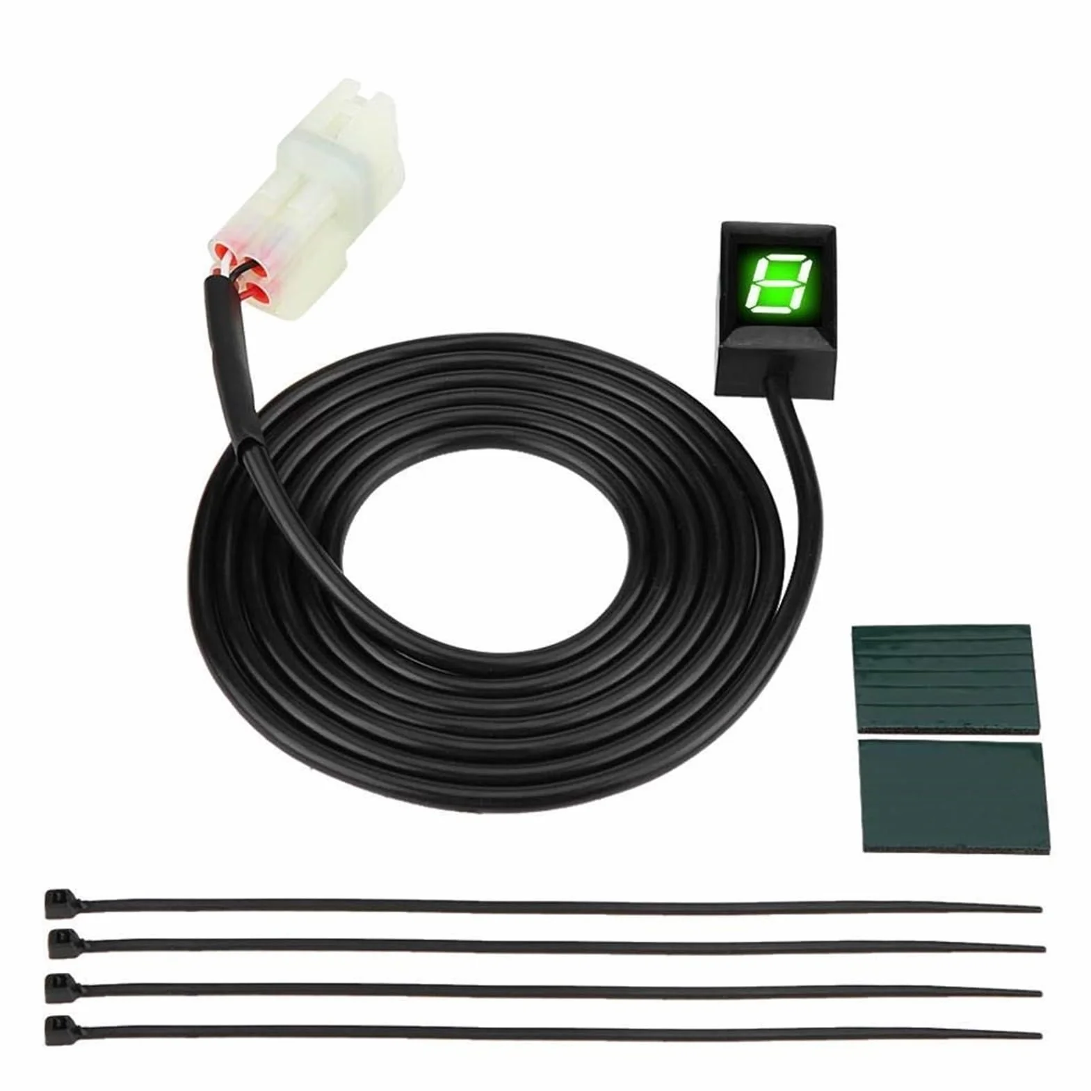 KSTE Indicador Engranaje, Indicador de Engranajes Motocicleta ECU Plug Monte 6, Indicador de Velocidad de Engranajes Digital, la Palanca de Cambios de Pantalla Compatible con Kawasaki