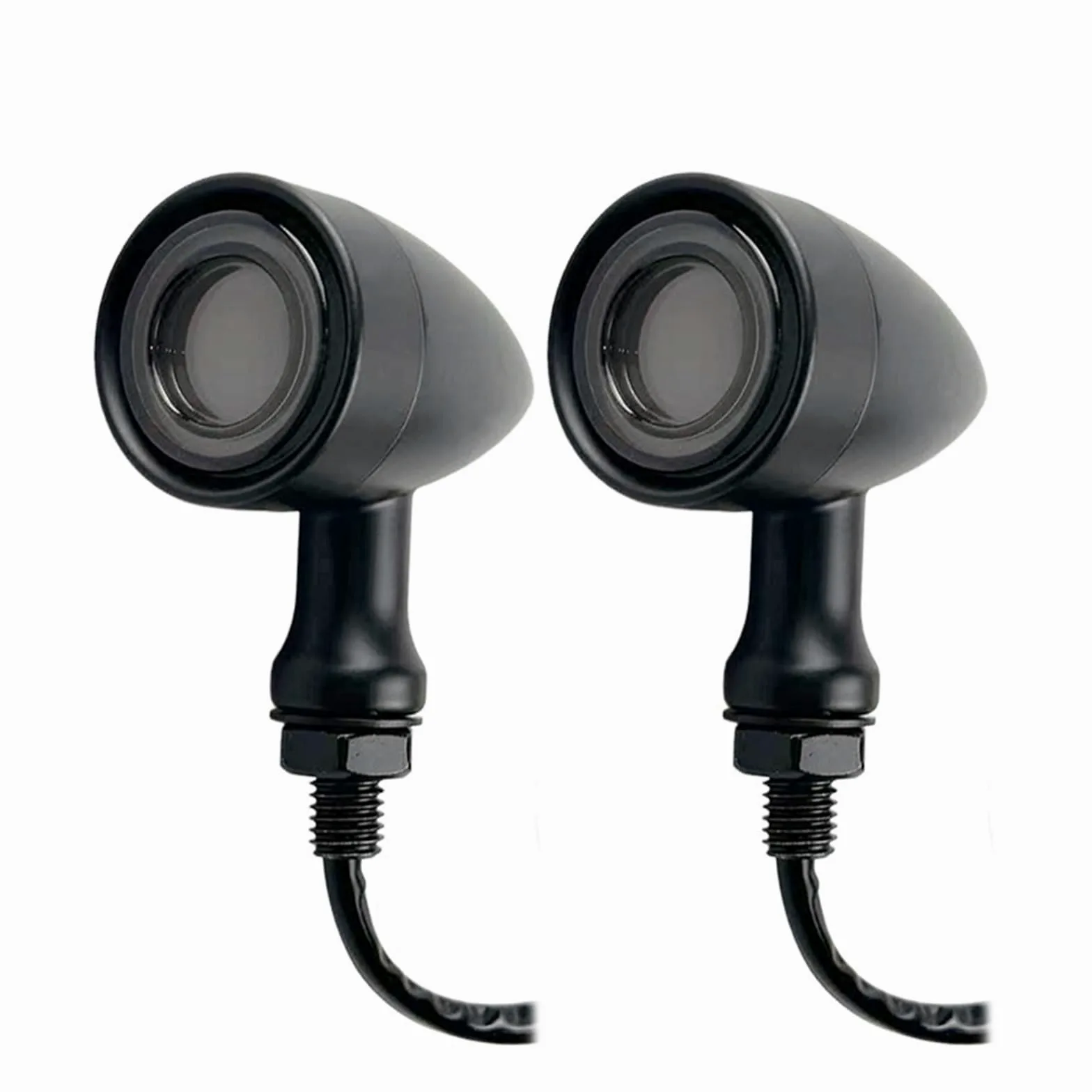 Intermitentes LED Delanteros y Traseros universales para Motocicleta, Tipo Bala. Luces de señalización de Giro luz Diurna DRL luz Freno y luz Trasera Luzs traseras Piezas