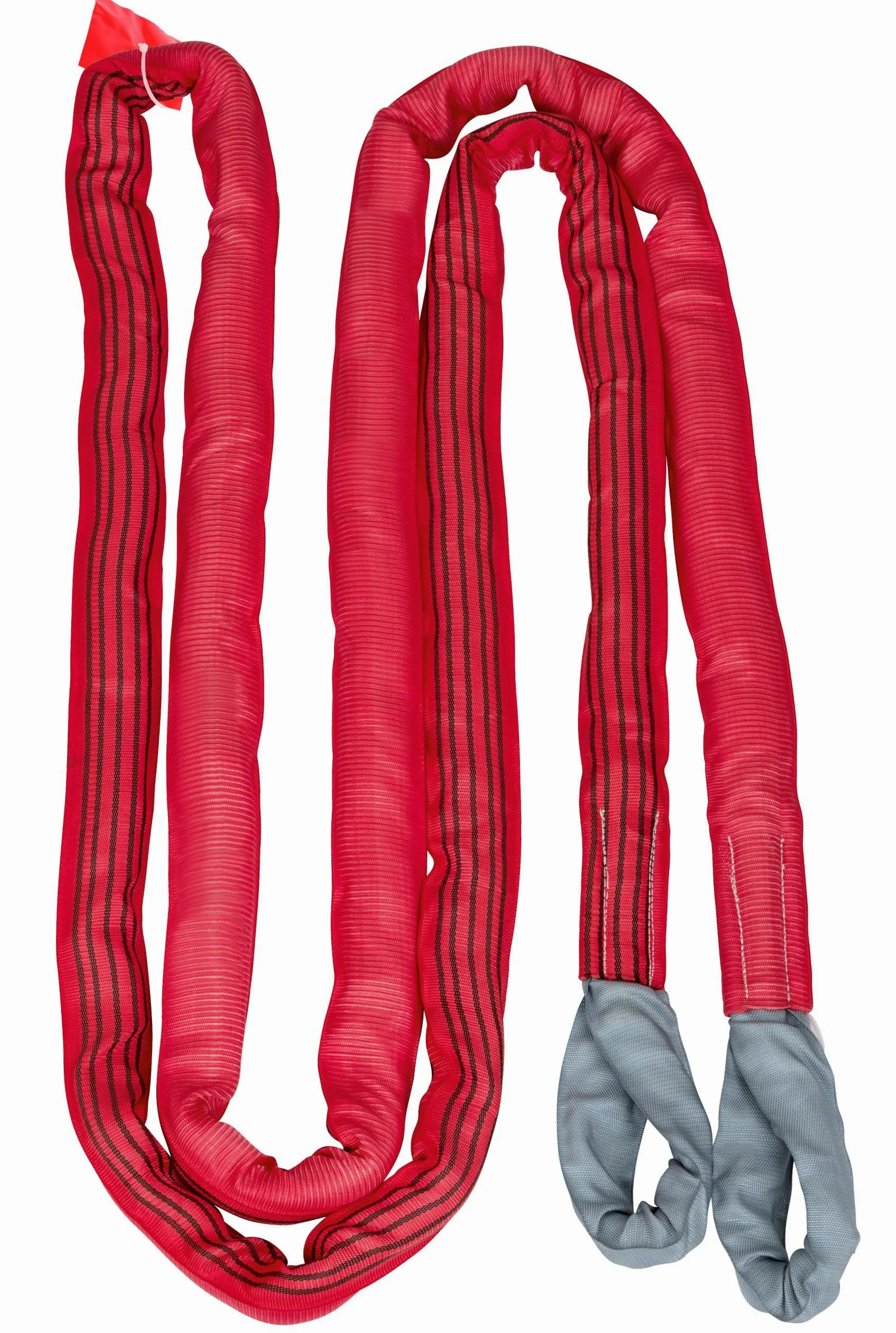 Kerbl Works Eslinga de Remolque, Cuerda de Remolque, Correa de Remolque, roja, 6 m, 4 cm, 35 toneladas, poliéster, banderines de Advertencia, Bolsa de Transporte