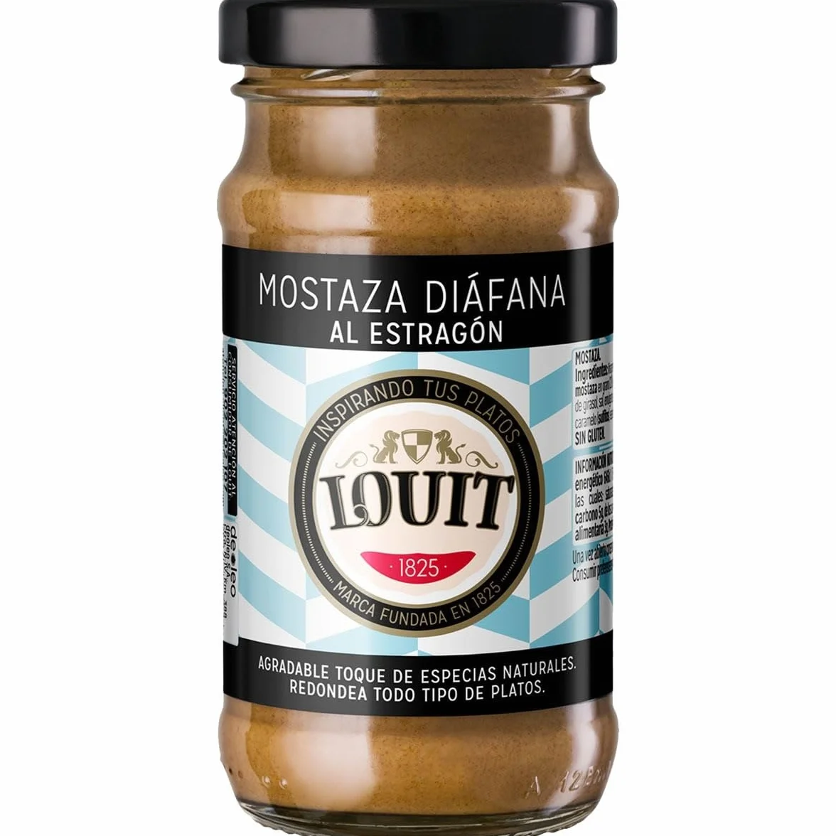 MADALO Louit mostaza al estragón 115grs cristal Pack 3 unidades 345grs