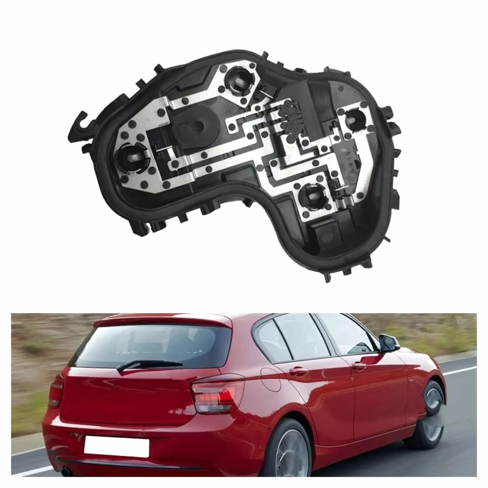Pilotos Traseros para Serie 1 F20 F21 10-15 Luz Trasera De Coche Portalámparas Enchufe Conector De Placa De Circuito 63217315199 63217315200 Luces Traseras(Izquierda y Derecha)
