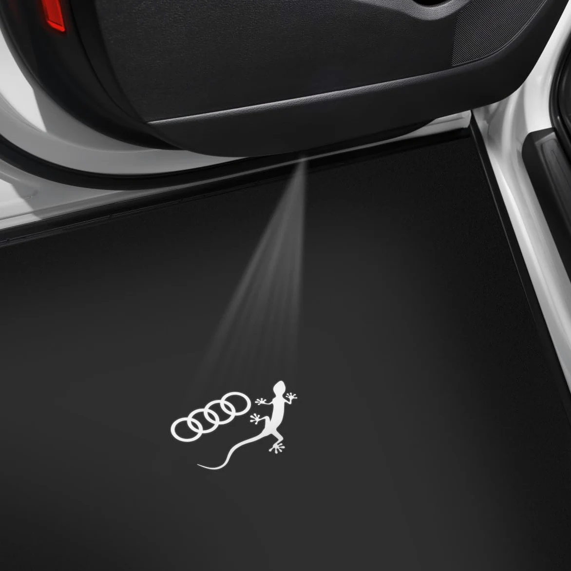 Audi Faros LED de Entrada Originales Logotipo de Gecko