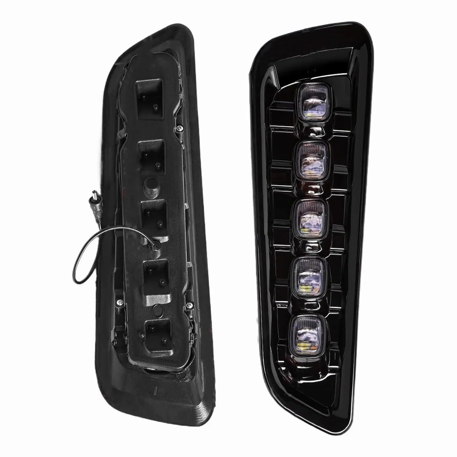 Faros Antiniebla Para Ford Para Raptor Para SVT Para F150 (2016-2020) Con Luces Diurnas LED DRL, Intermitentes Amarillos Accesorios 12V Coche Luces Antiniebla