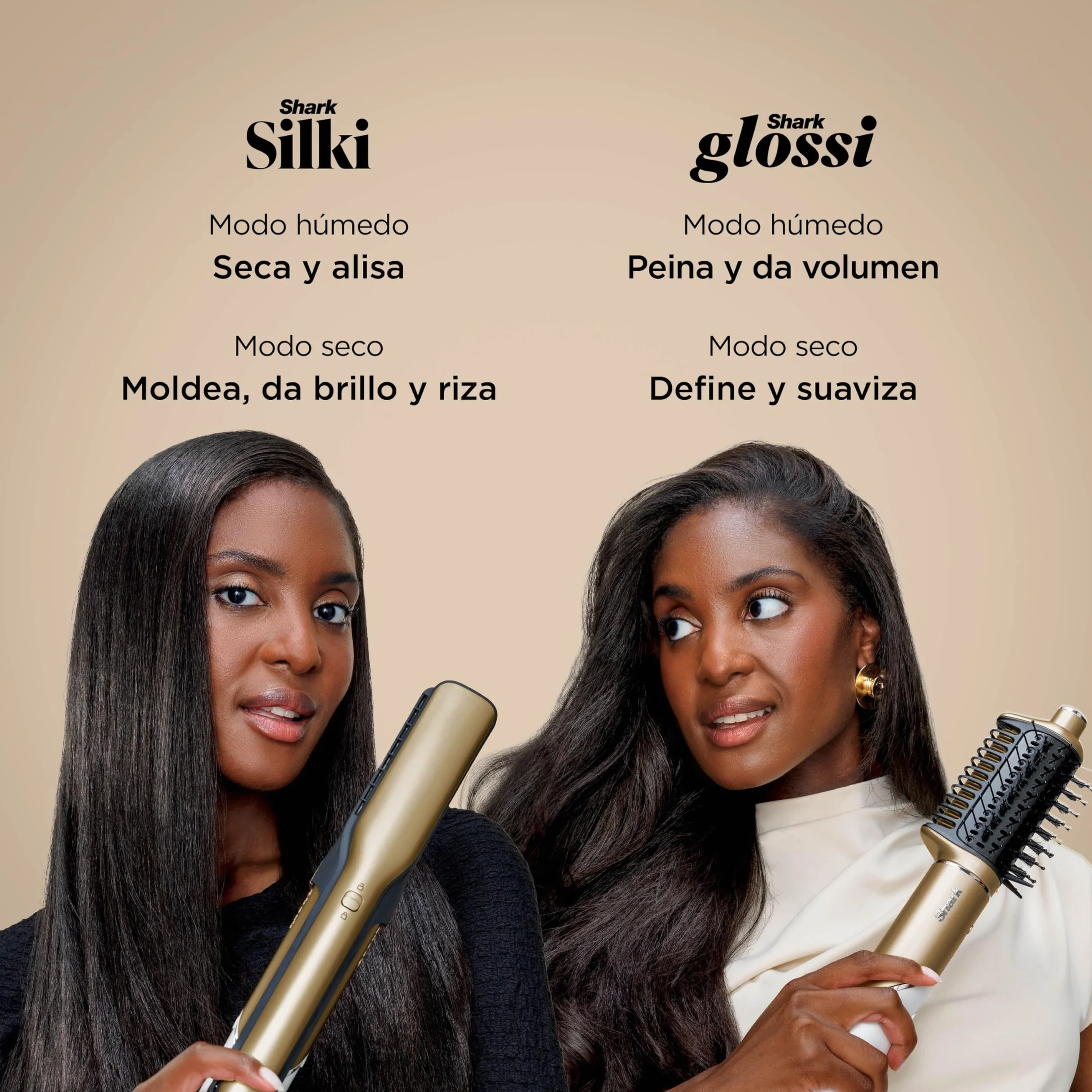 Shark Glam Multi-Styler Rizador Ondas Rizos Automático Difusor Concentrador Turbo Cepillo Aire Plancha
