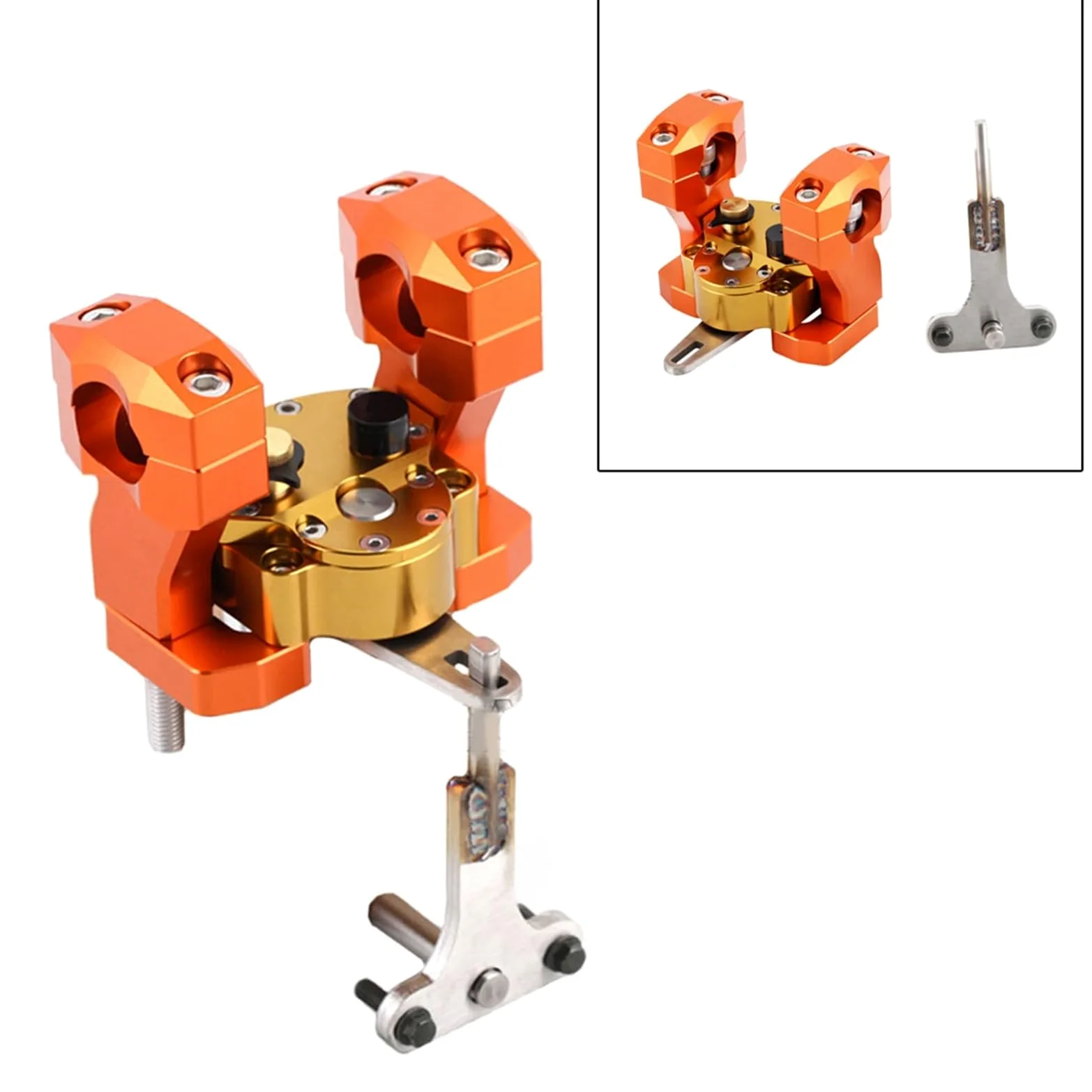 para 690 Enduro R 2007-2023 SMC 2011-2023 Estabilizador Amortiguador De Dirección Elevador Manillar Motocicleta Accesorios Soporte Abrazadera