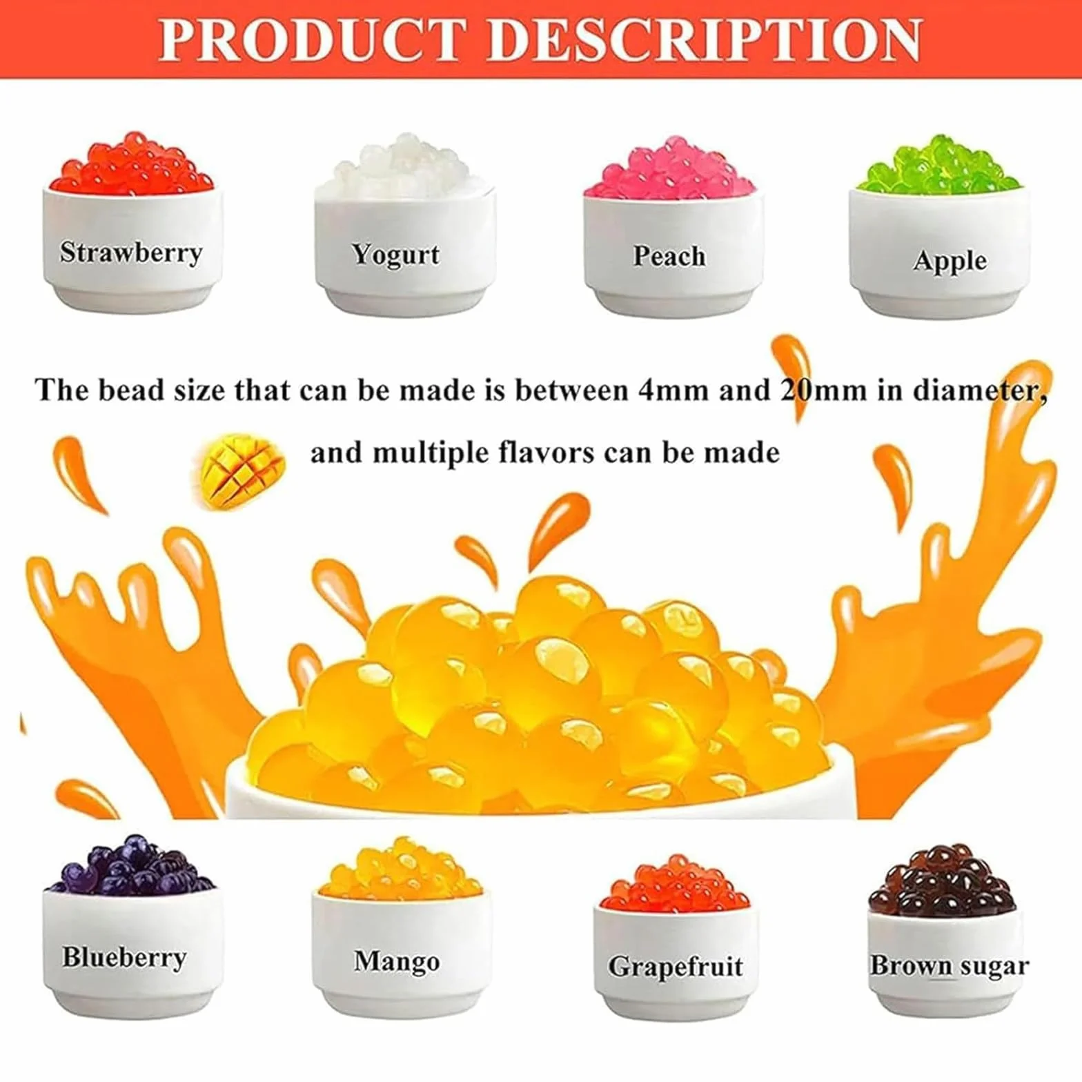 Bubble Tea Pearl Maker Popping Boba Machine 50 kg/h Automatic Tapioca Pearl Maker