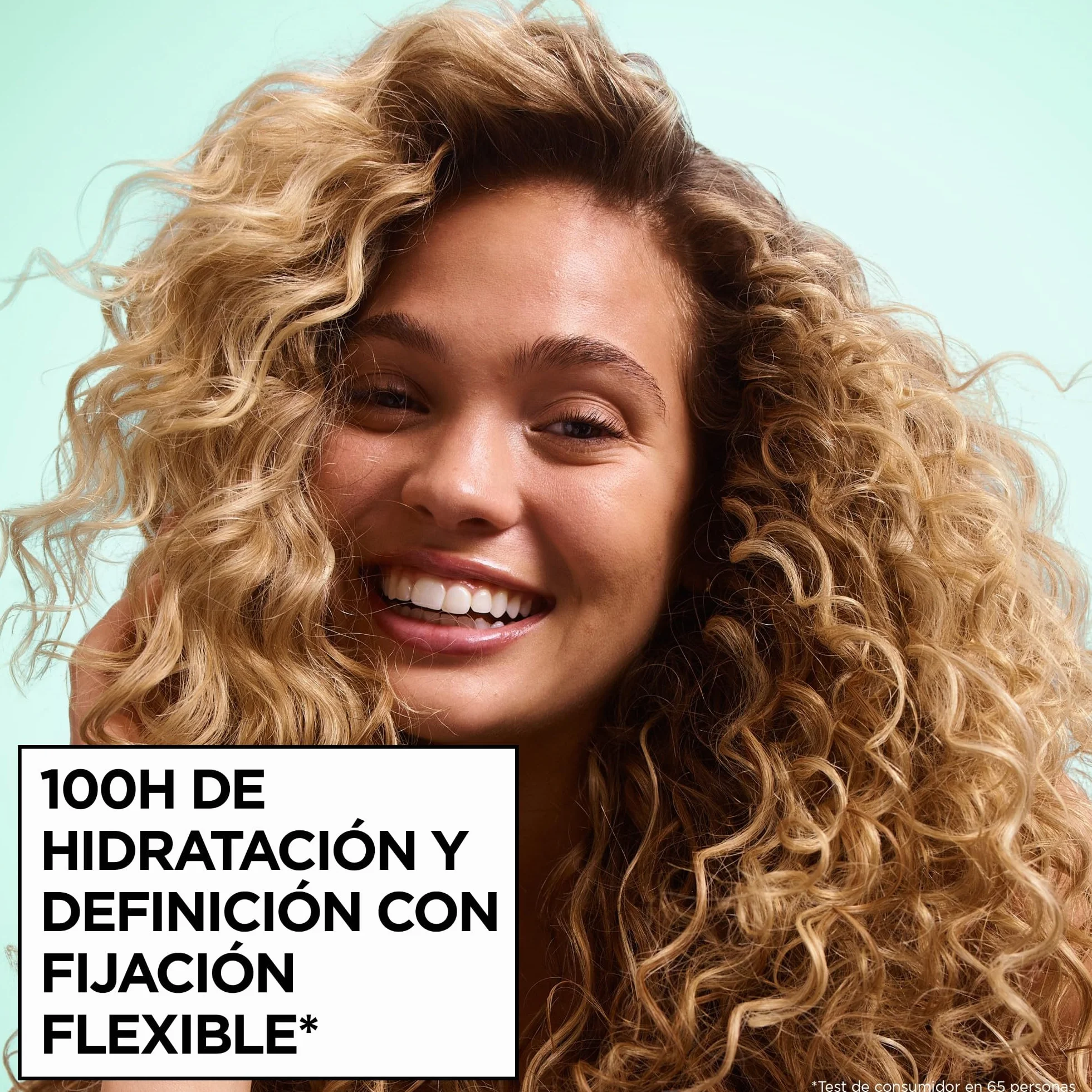 Garnier Fructis Curls Method Flexi Hold Gel Paso 3 Gel de peinado hidratante para todo tipo de rizos, 100H hidratación, ácido hialurónico