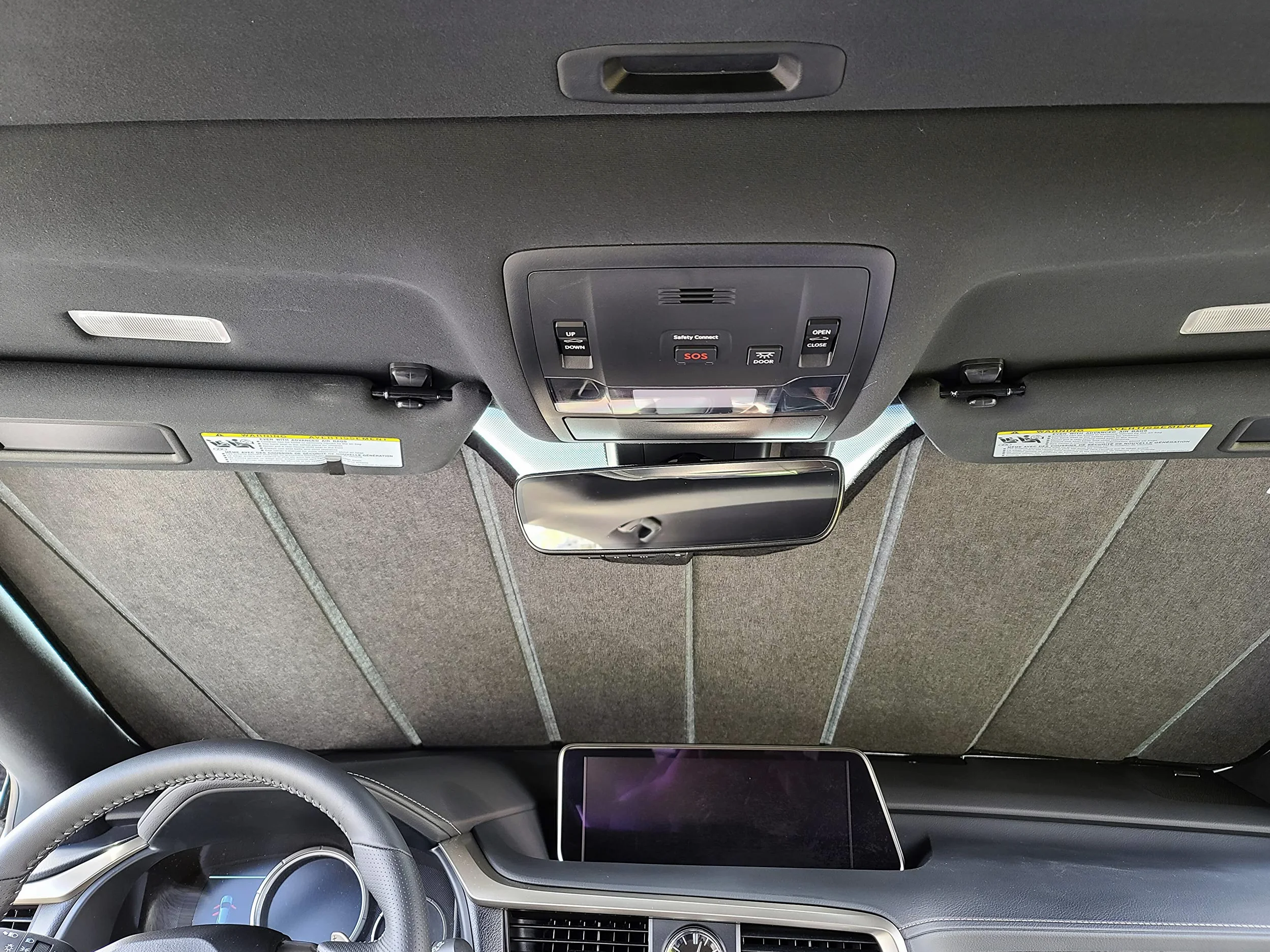AutoTech Park Parasol Plegable Compatible con Volvo XC40 SUV 2019-2023, Parasol para Parabrisas de Ajuste Personalizado