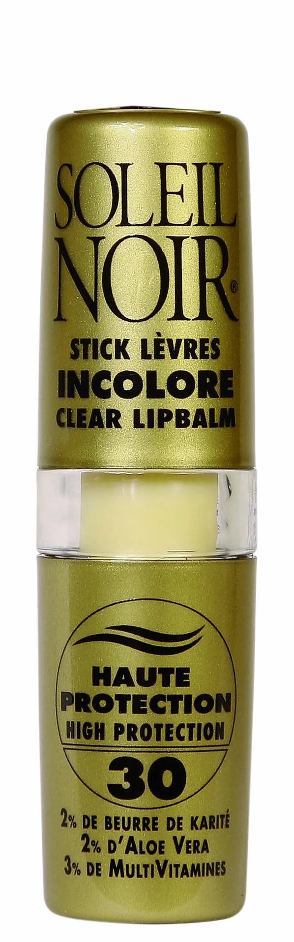 SOLEIL NOIR Stick de labios Incolor IP30 Protección Alta